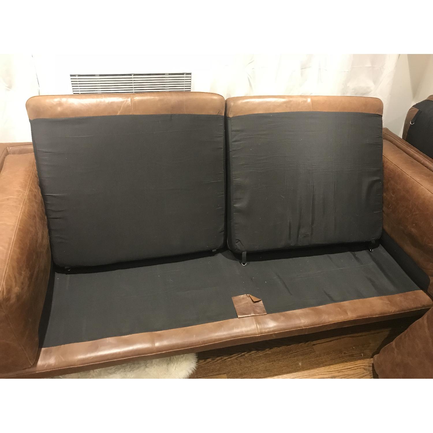 West Elm Dekalb Sofa in Cognac Leather - image-8