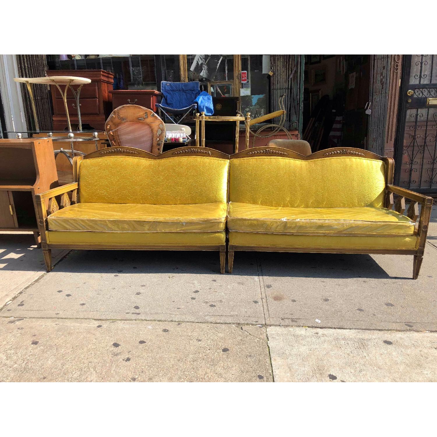 Vintage Mid Century 2 Piece Sectional Sofa AptDeco