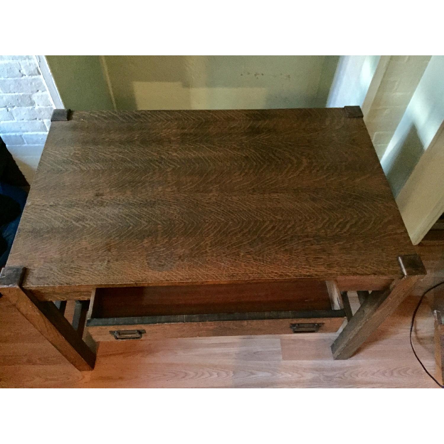 Antique Mission-Style Desk - image-2