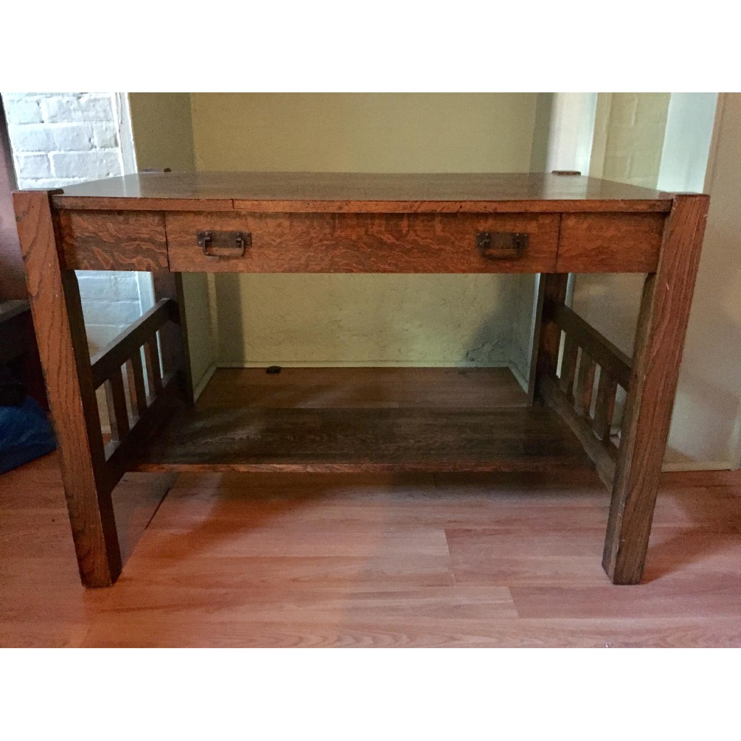 Antique Mission-Style Desk - image-4