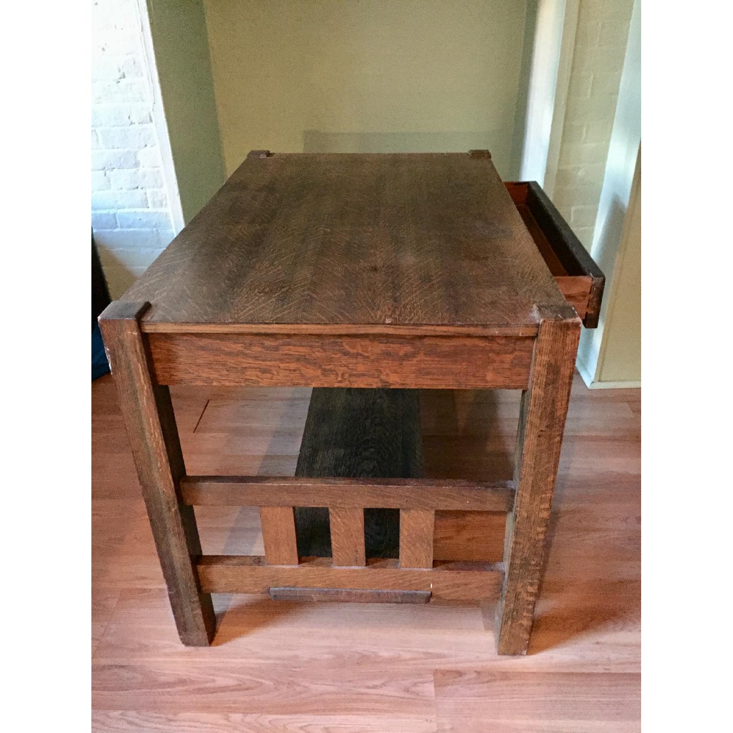 Antique Mission-Style Desk - image-5