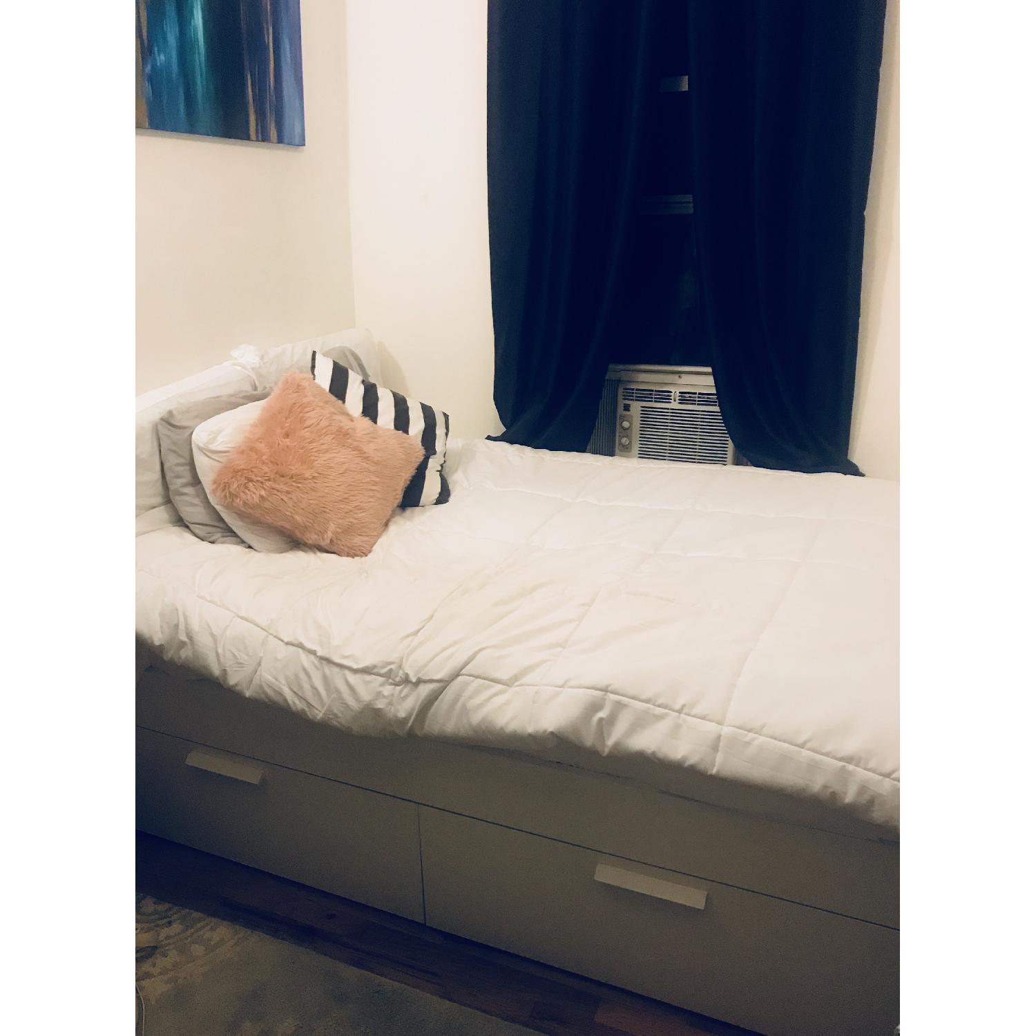 Ikea Brimes Full Bed Frame in White - image-2