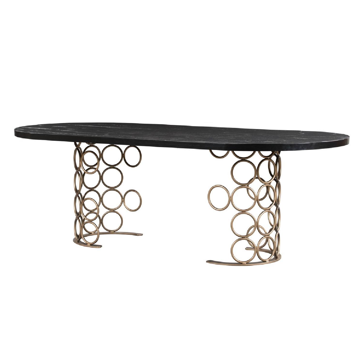 TOV Furniture Valentina Brass Dining Table AptDeco