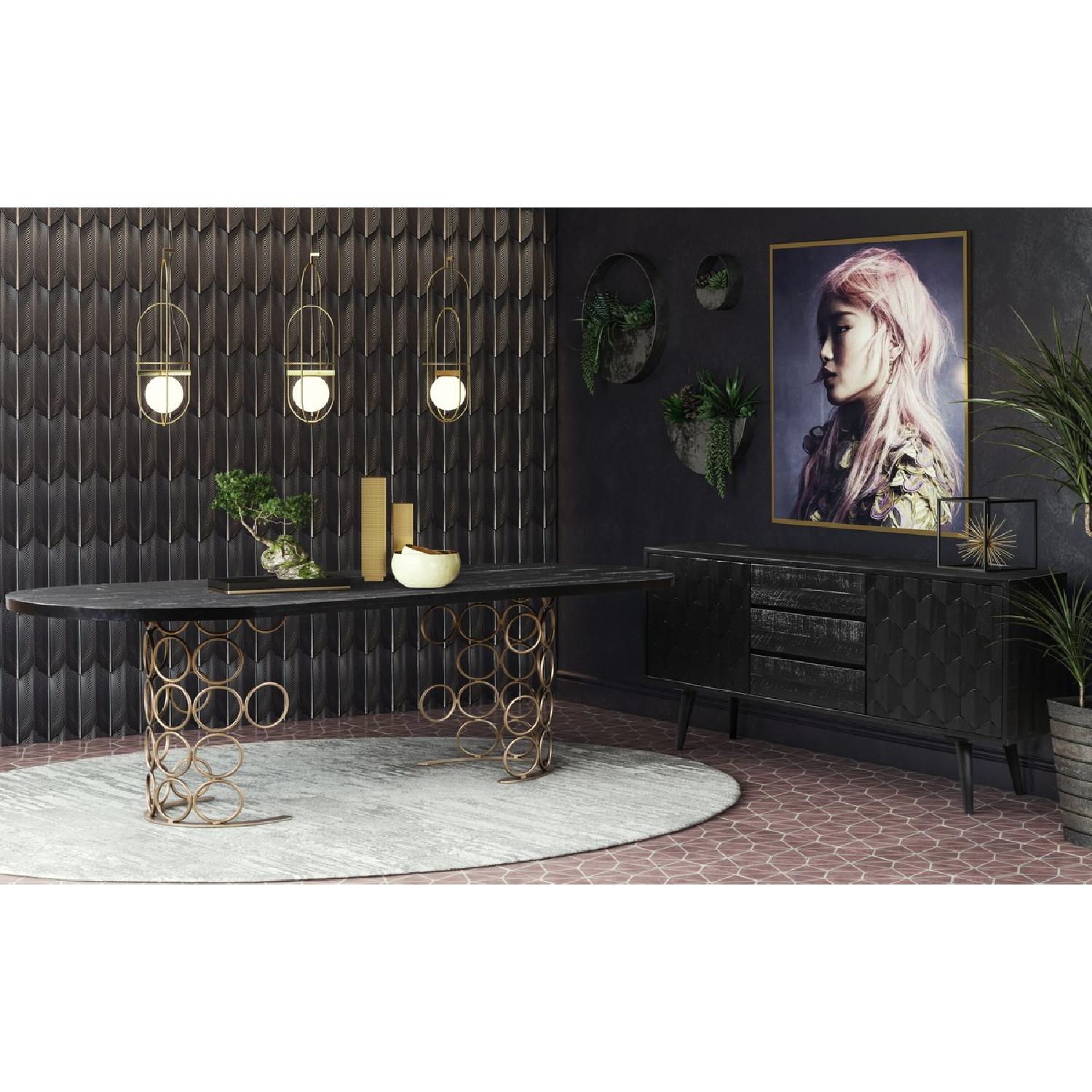 TOV Furniture Valentina Black Dining Table AptDeco