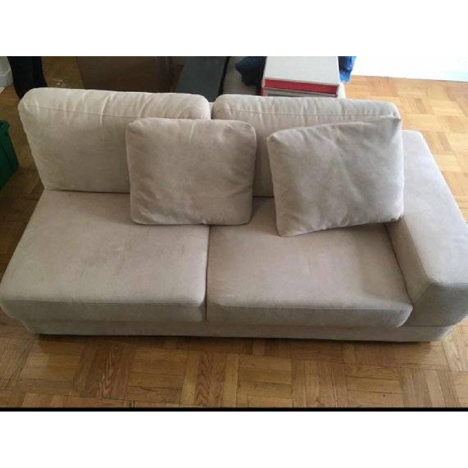 Crate & Barrel L-Shaped Sectional Sofa w/ Chaise - image-1