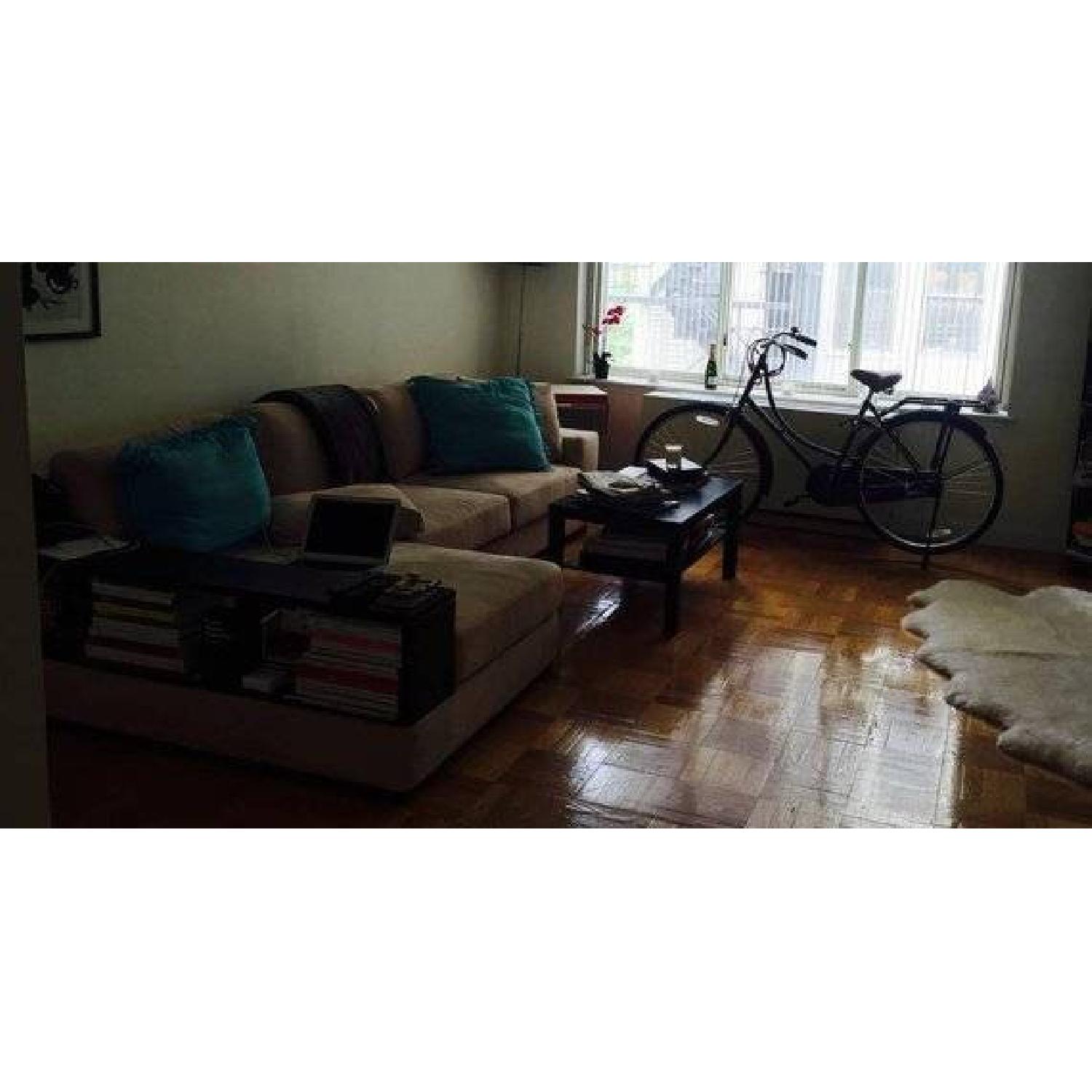 Crate & Barrel L-Shaped Sectional Sofa w/ Chaise - image-3