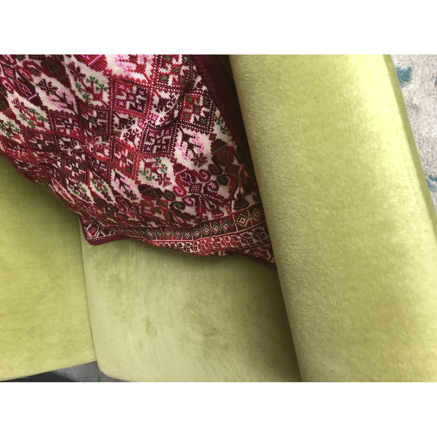 Accent Chair w/ Curves & Silver Nailhead Trim - image-3