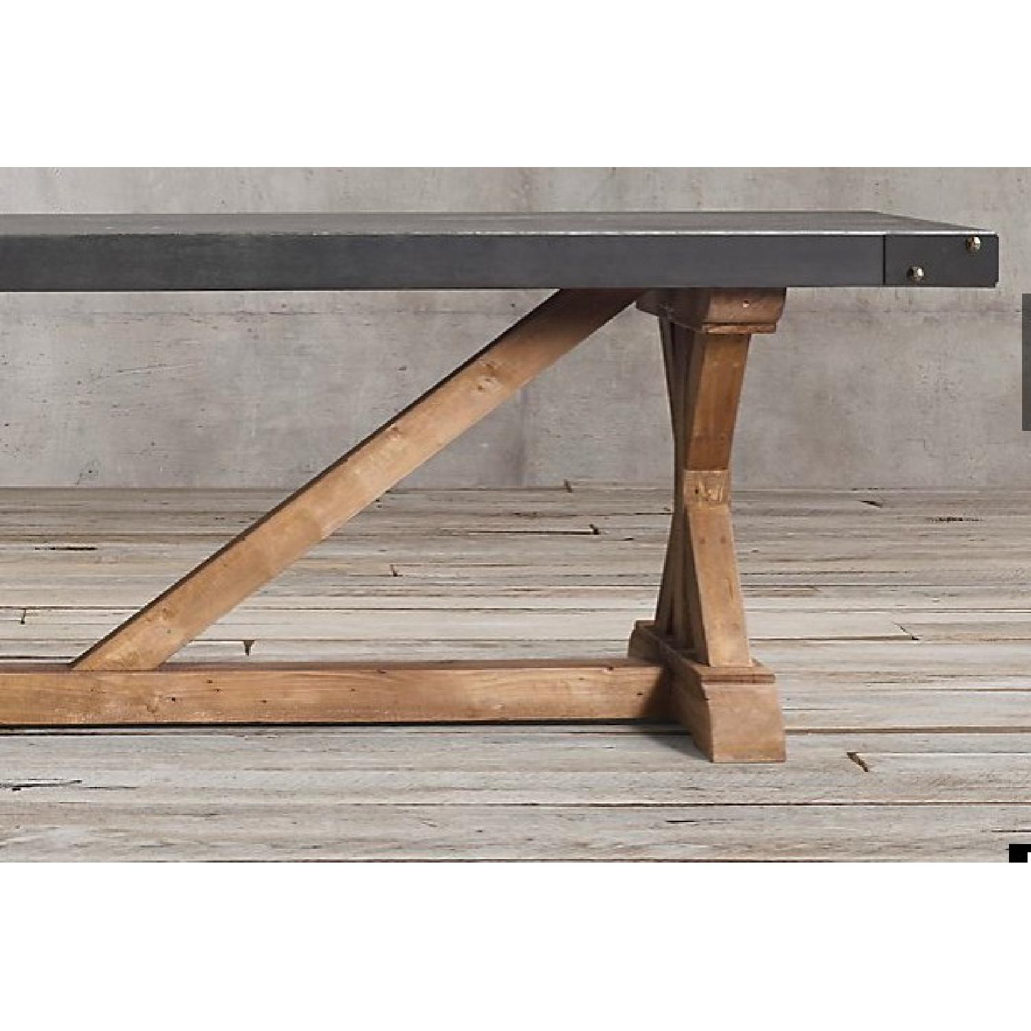 Restoration Hardware Salvaged Wood & Concrete Dining Table - image-3