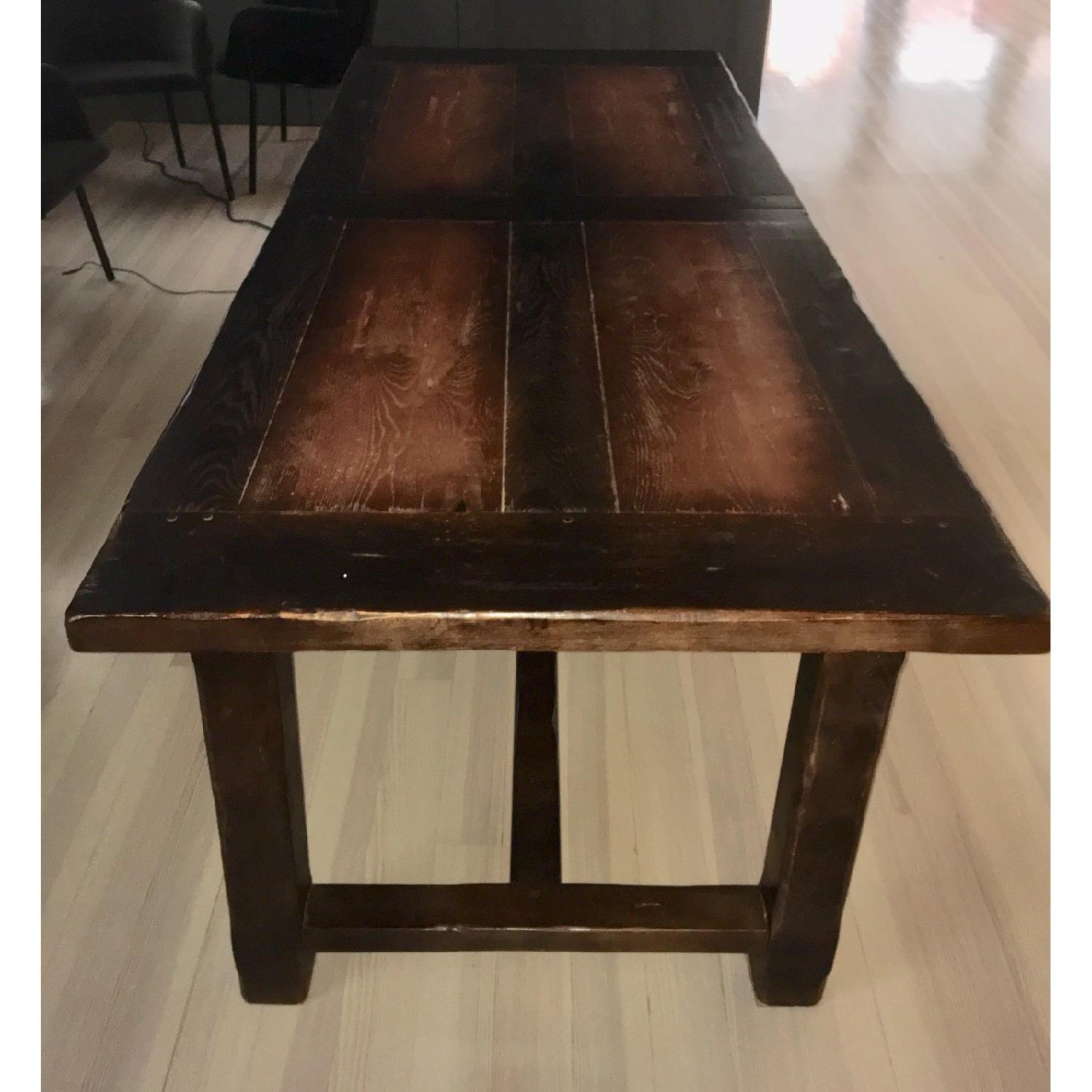 Extendable Rustic Farmhouse Dining Table - image-1