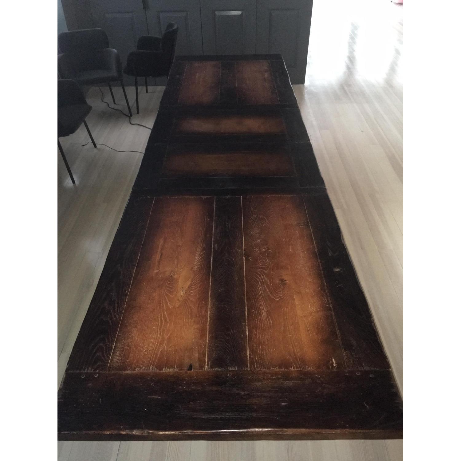 Extendable Rustic Farmhouse Dining Table - image-2