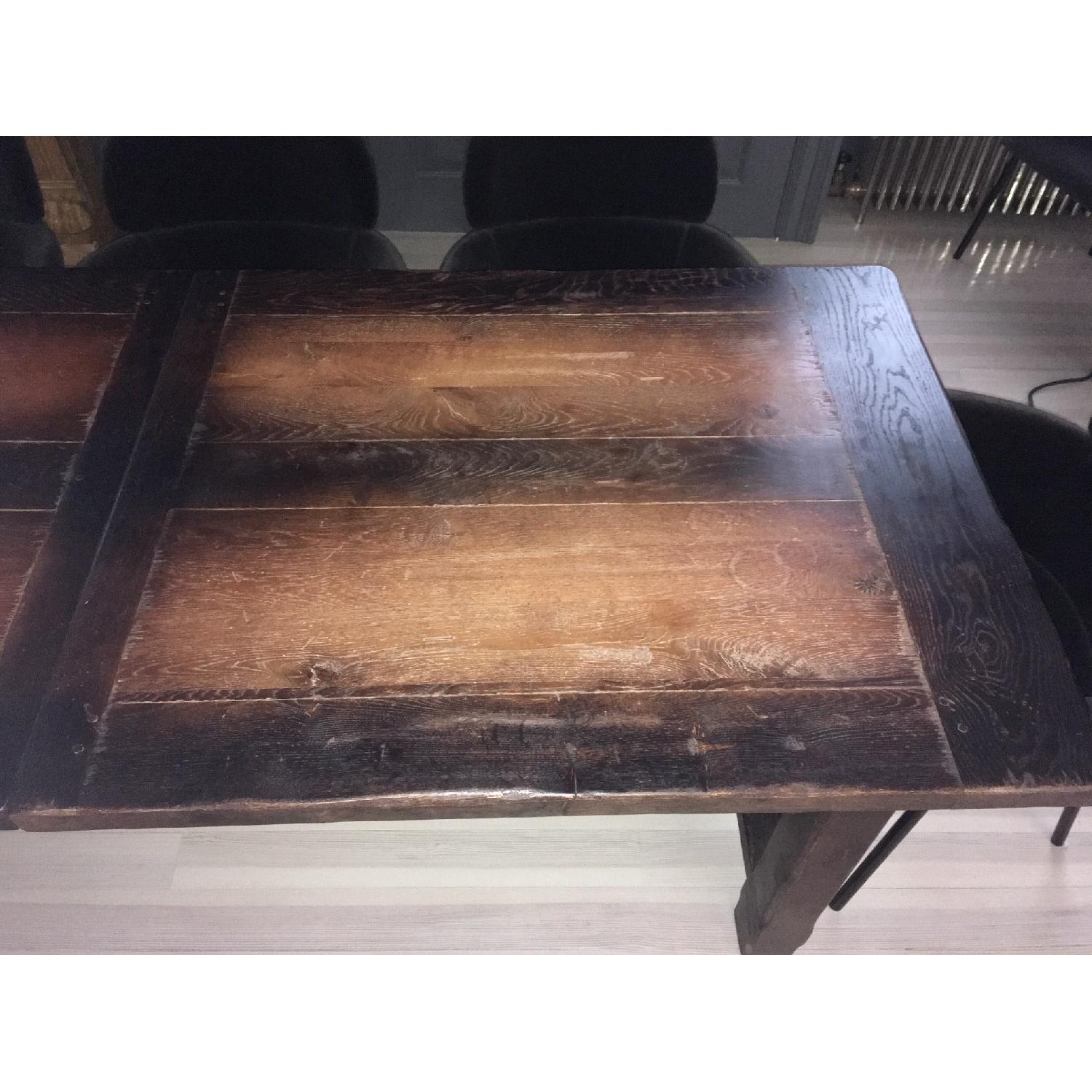 Extendable Rustic Farmhouse Dining Table - image-3