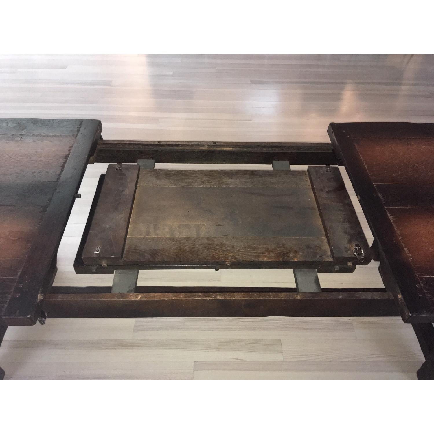 Extendable Rustic Farmhouse Dining Table - image-7