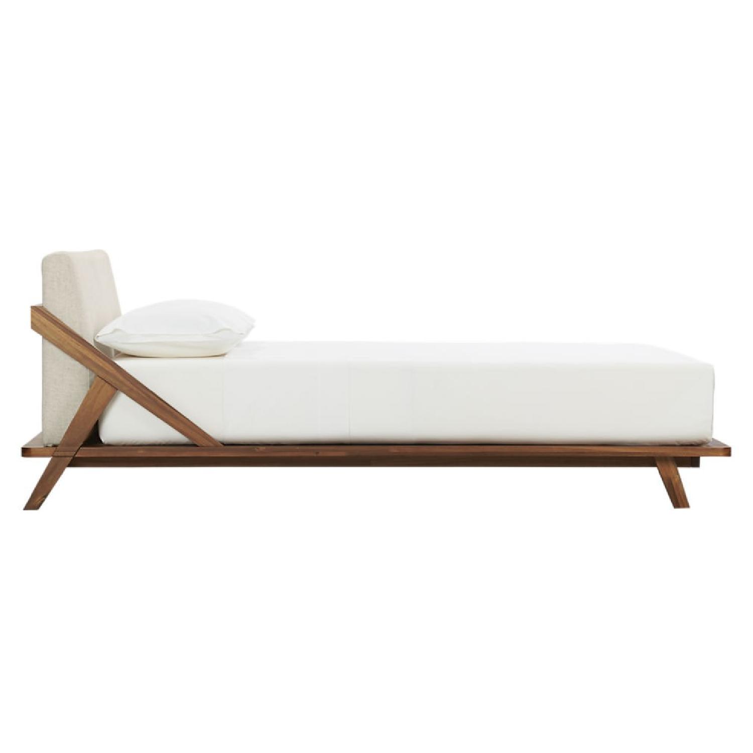 CB2 Drommen Acacia Wood Queen Bed Frame - image-2