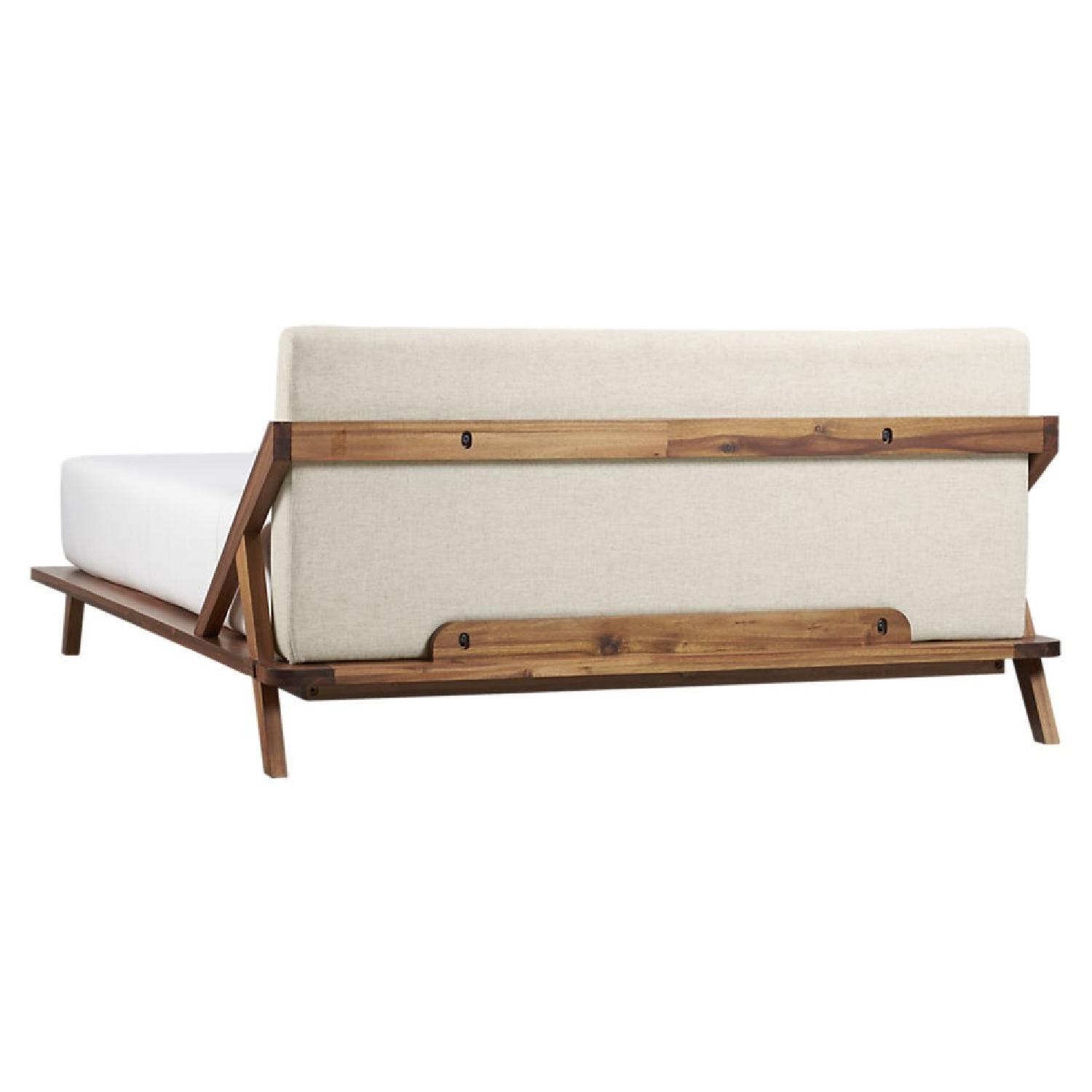 CB2 Drommen Acacia Wood Queen Bed Frame - image-3
