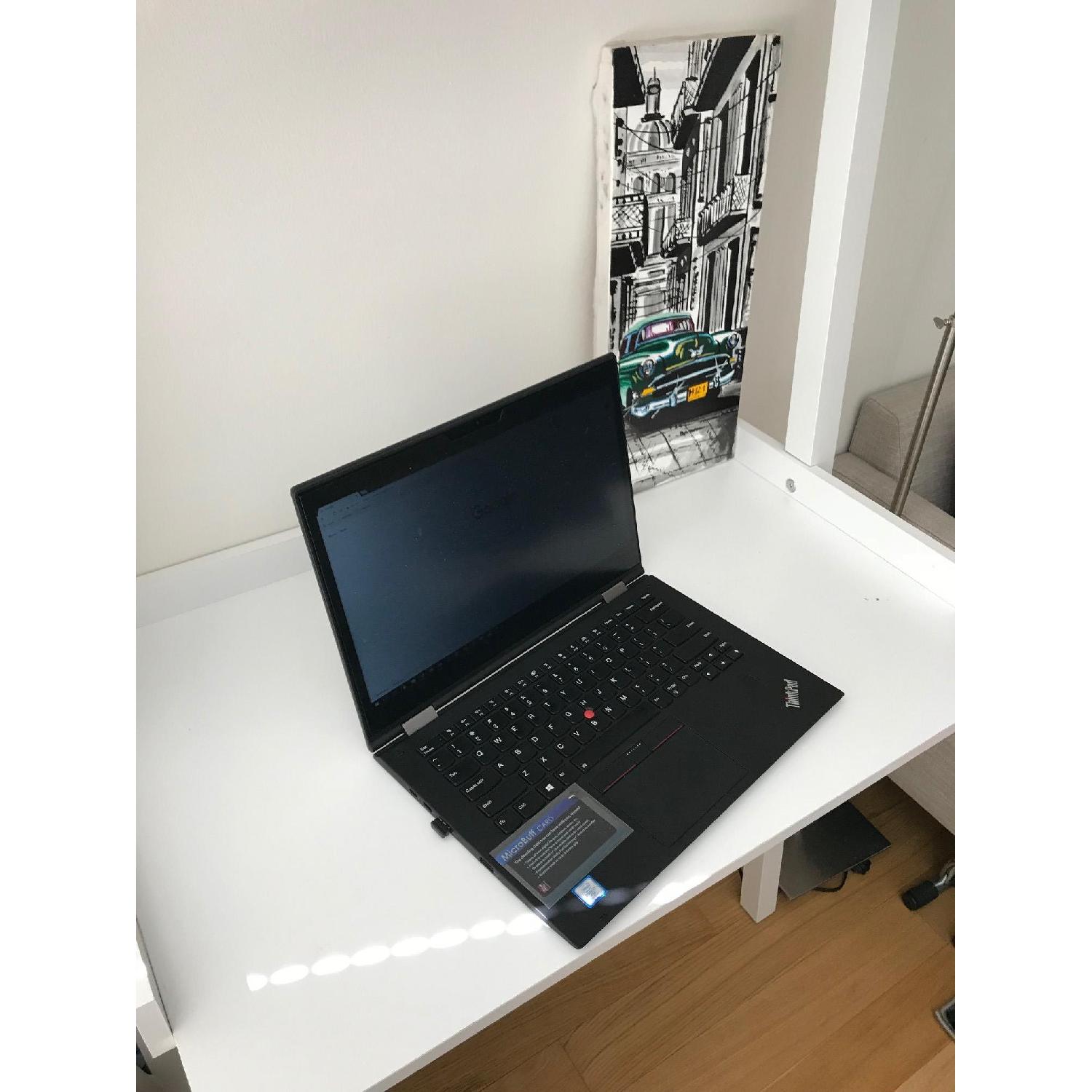 Container Store Linea Leaning Desk in White - image-3