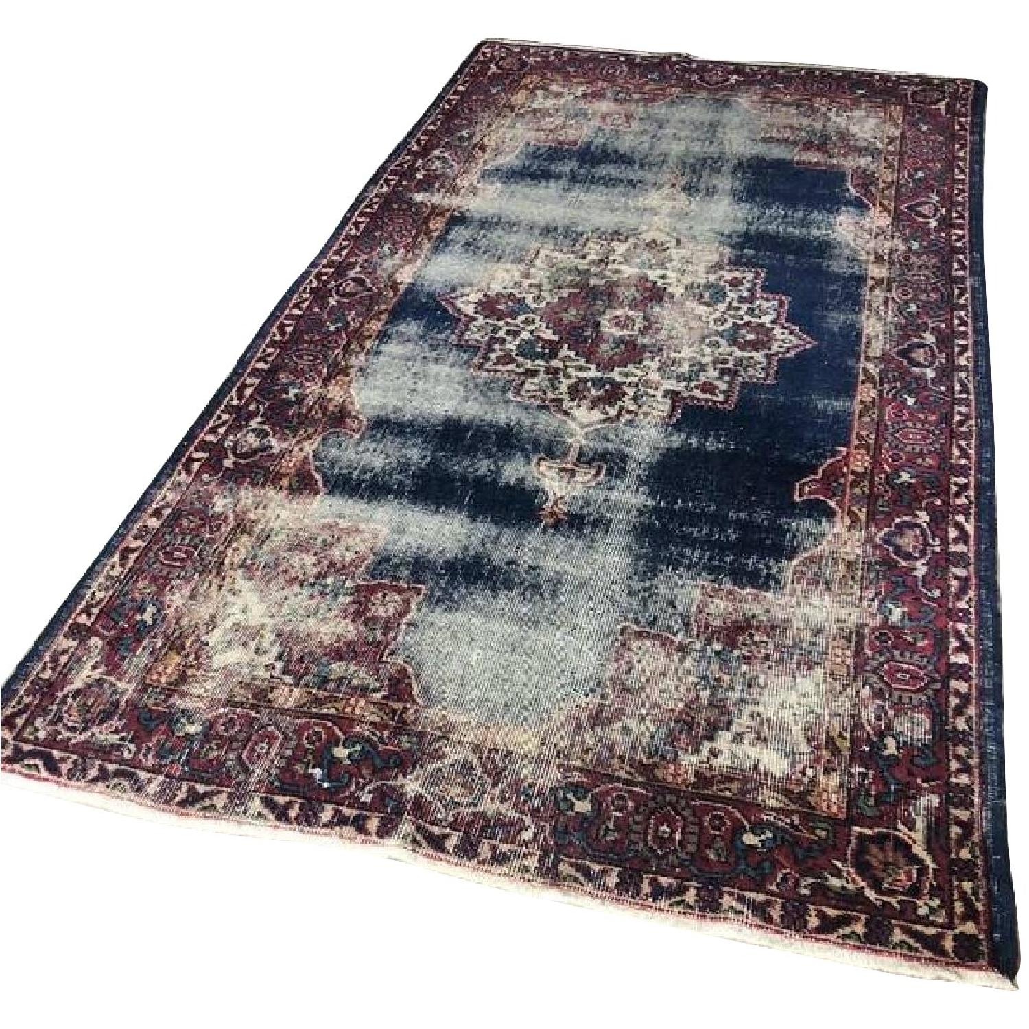 ABC Carpet and Home Rug in Navy w/ Red Accents - image-0