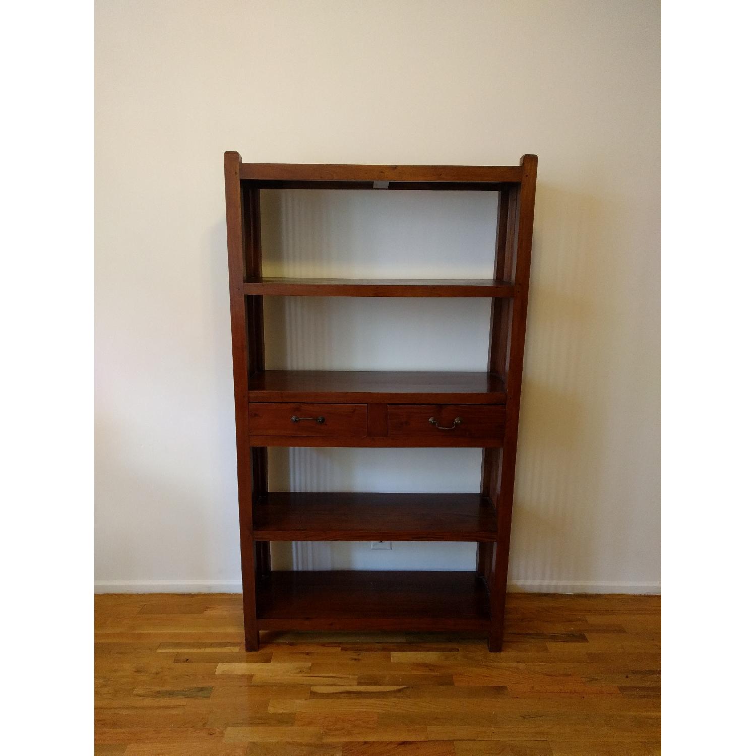 Handmade Balinese Double-Sided Rosewood Bookcase - image-10
