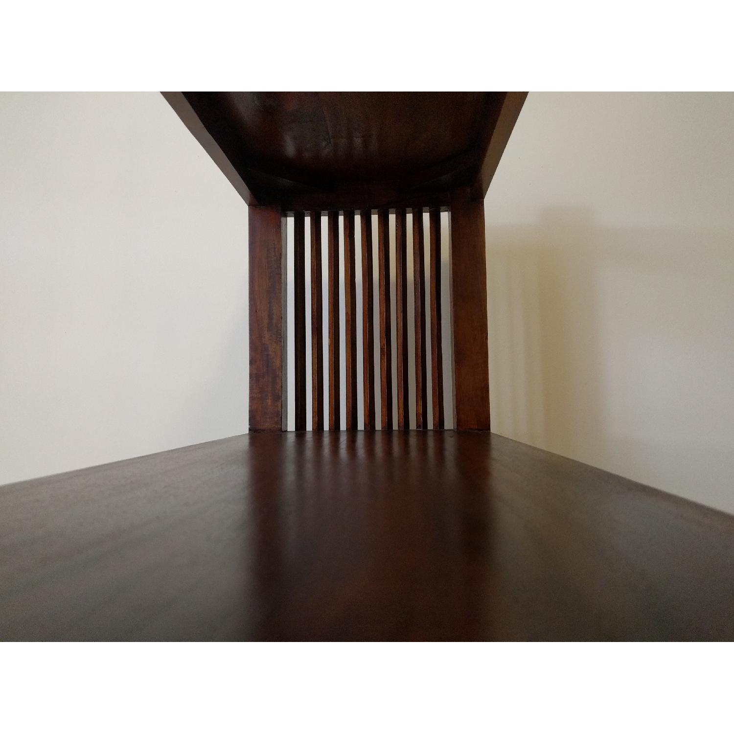 Handmade Balinese Double-Sided Rosewood Bookcase - AptDeco