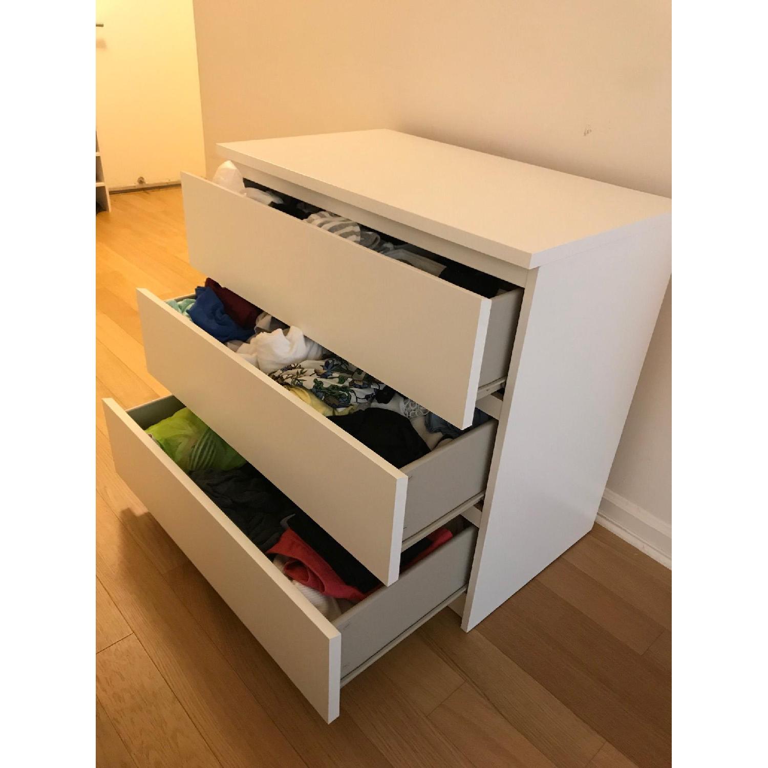 Ikea Malm White 3-Drawer Chest - image-3
