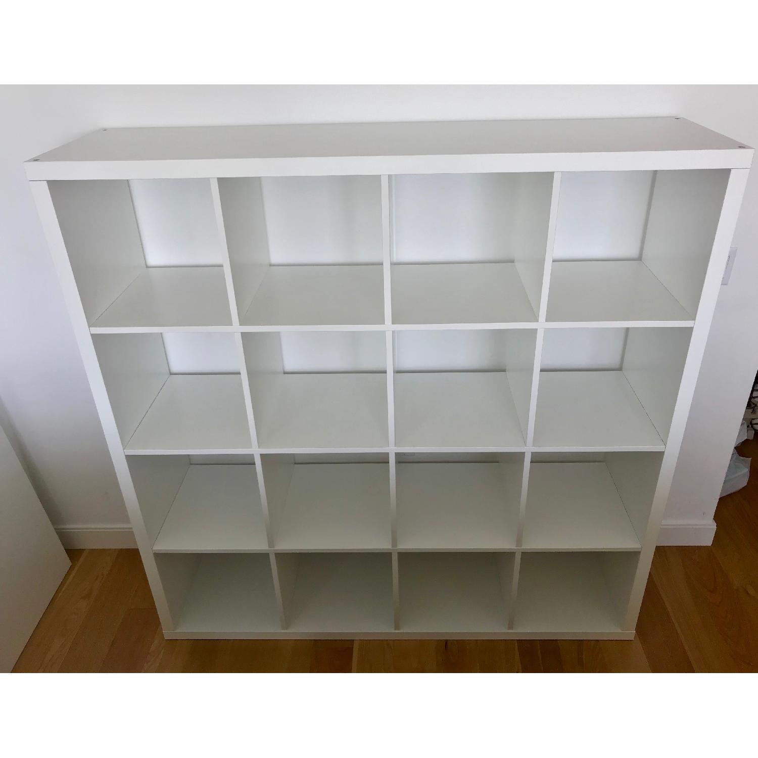 Ikea Kallax Shelving Unit w/ 4 Branas Baskets AptDeco
