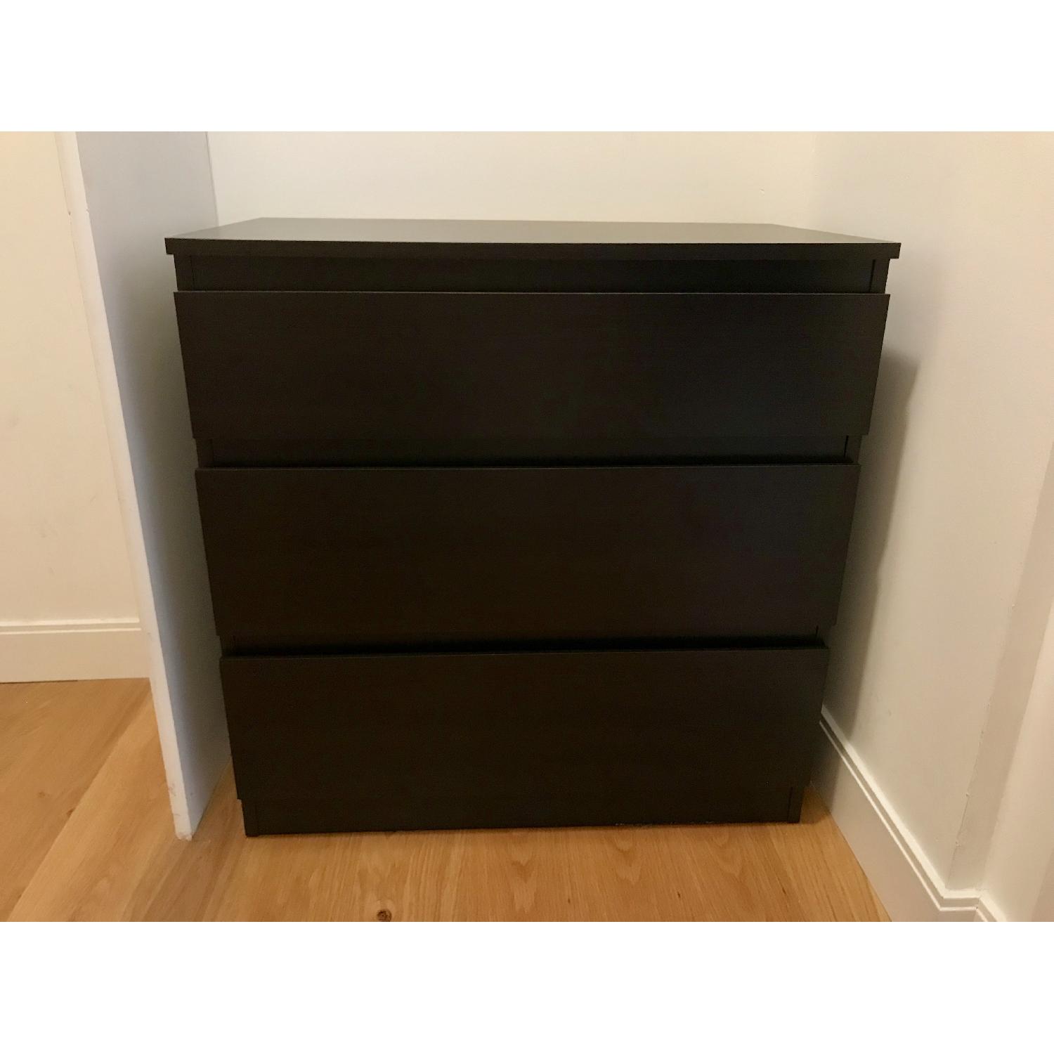 Ikea Malm 3Drawer Dresser AptDeco