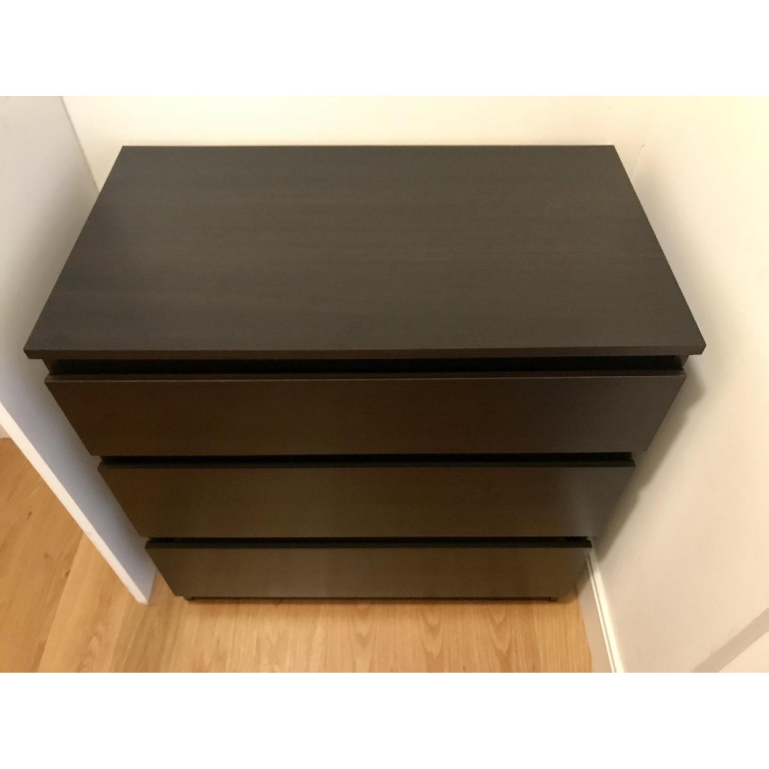 Ikea Malm 3Drawer Dresser AptDeco
