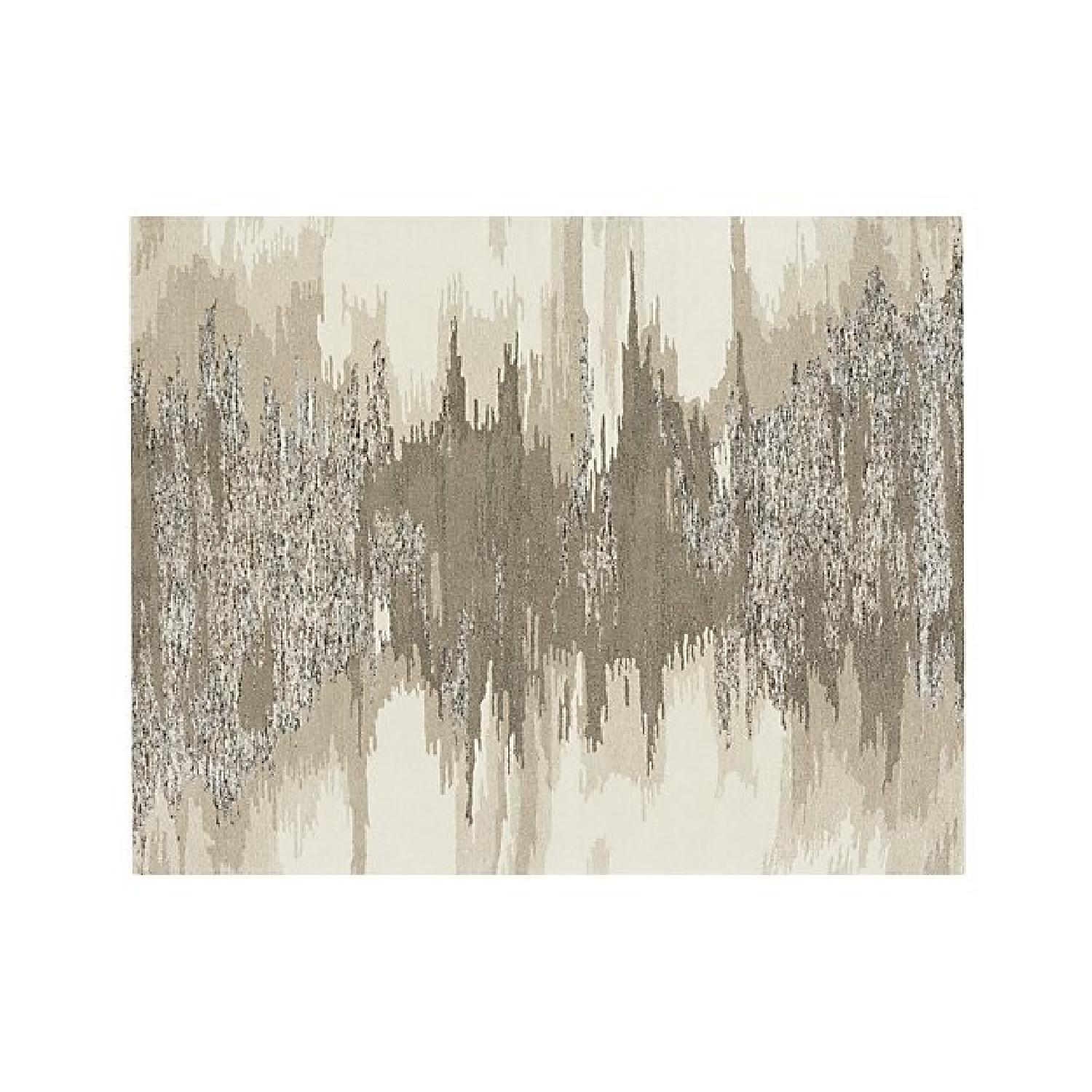 Crate & Barrel Birch Neutral Wool-Blend Abstract Rug - image-0