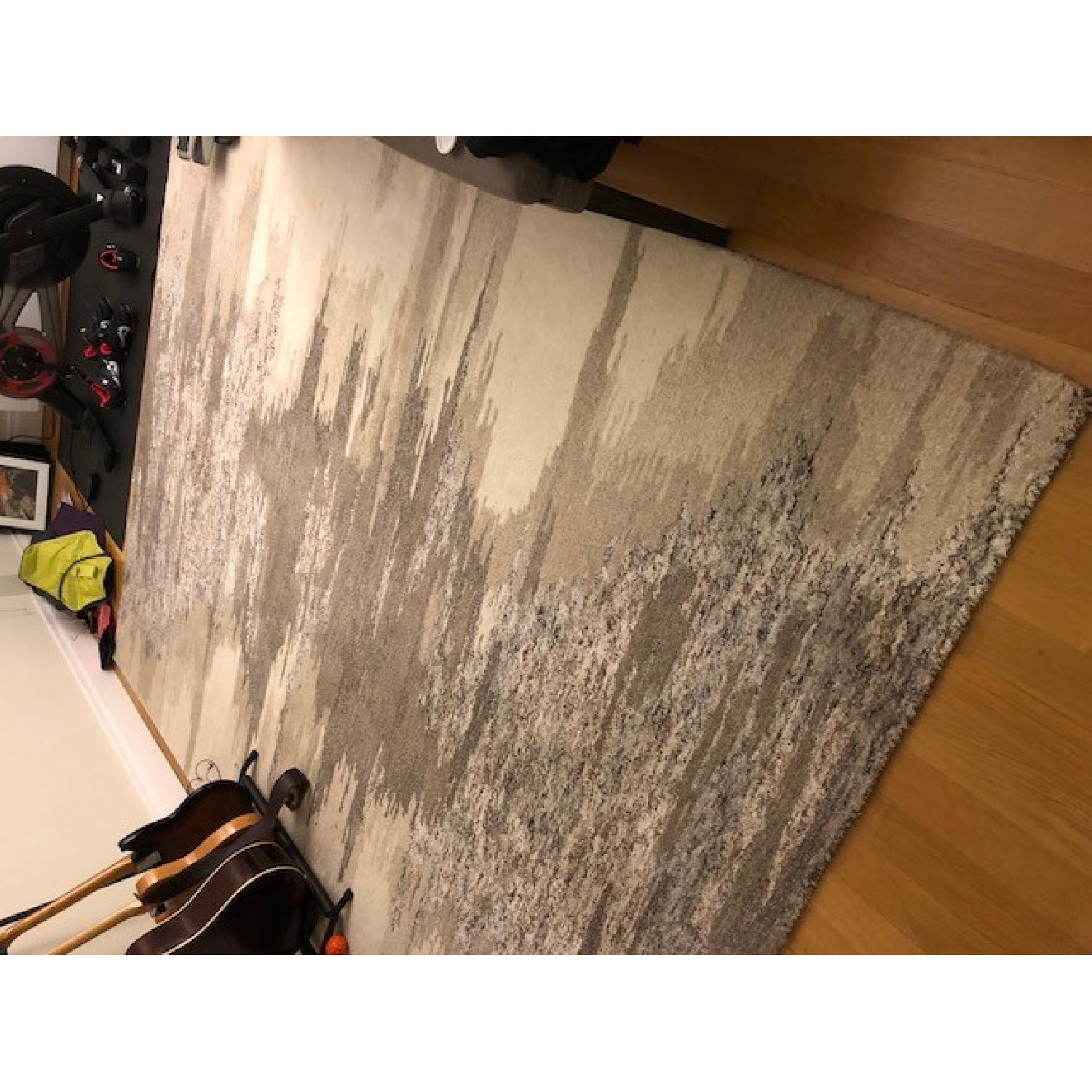 Crate & Barrel Birch Neutral Wool-Blend Abstract Rug - image-2