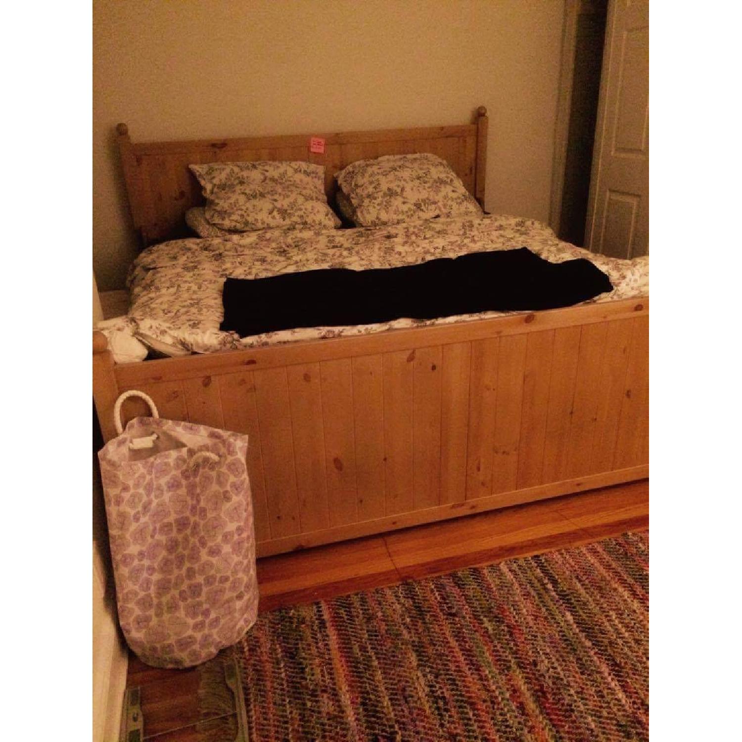 Ikea King Size Bed Frame w/ Slats - image-1