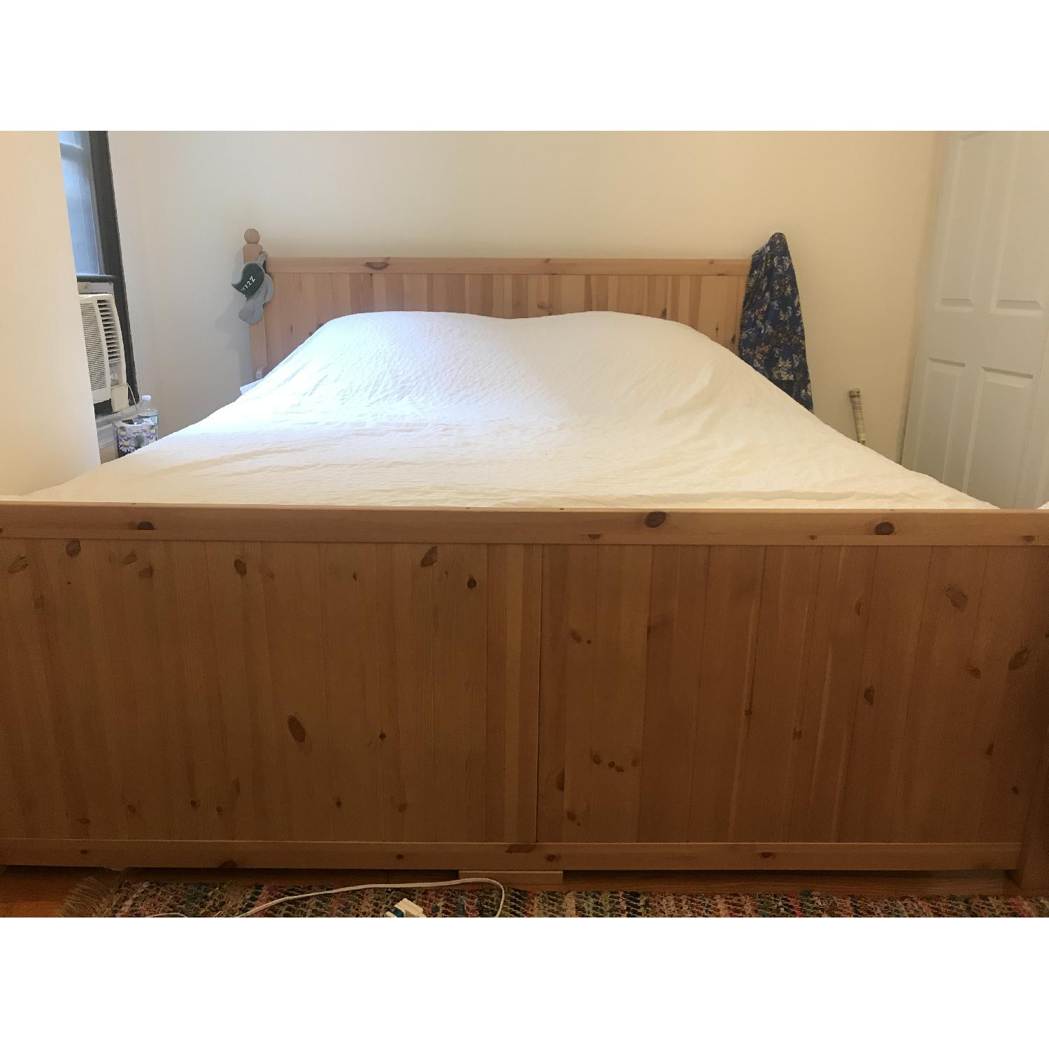 Ikea King Size Bed Frame w/ Slats - image-3