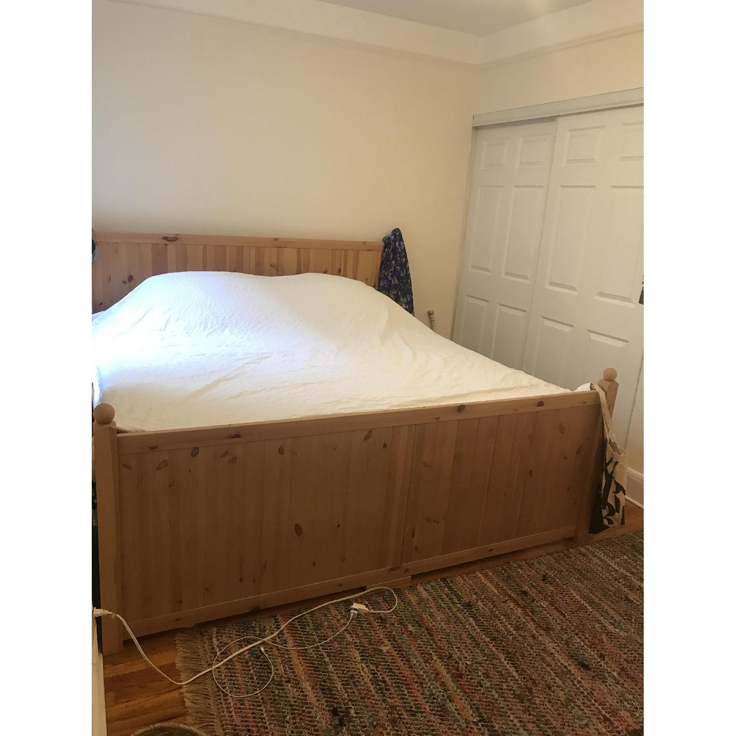 Ikea King Size Bed Frame w/ Slats - image-4