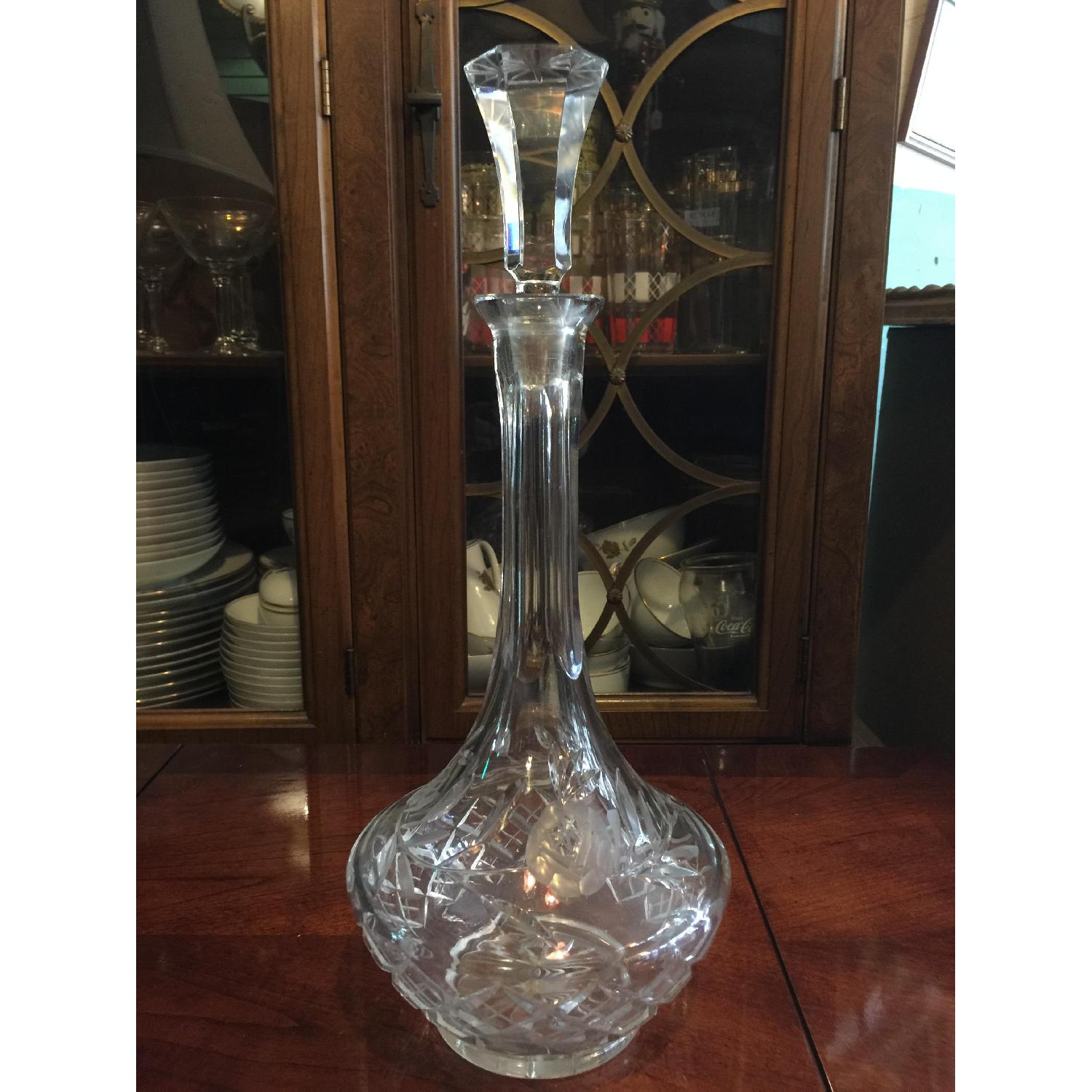 Vintage Crystal Wine Decanter - image-1