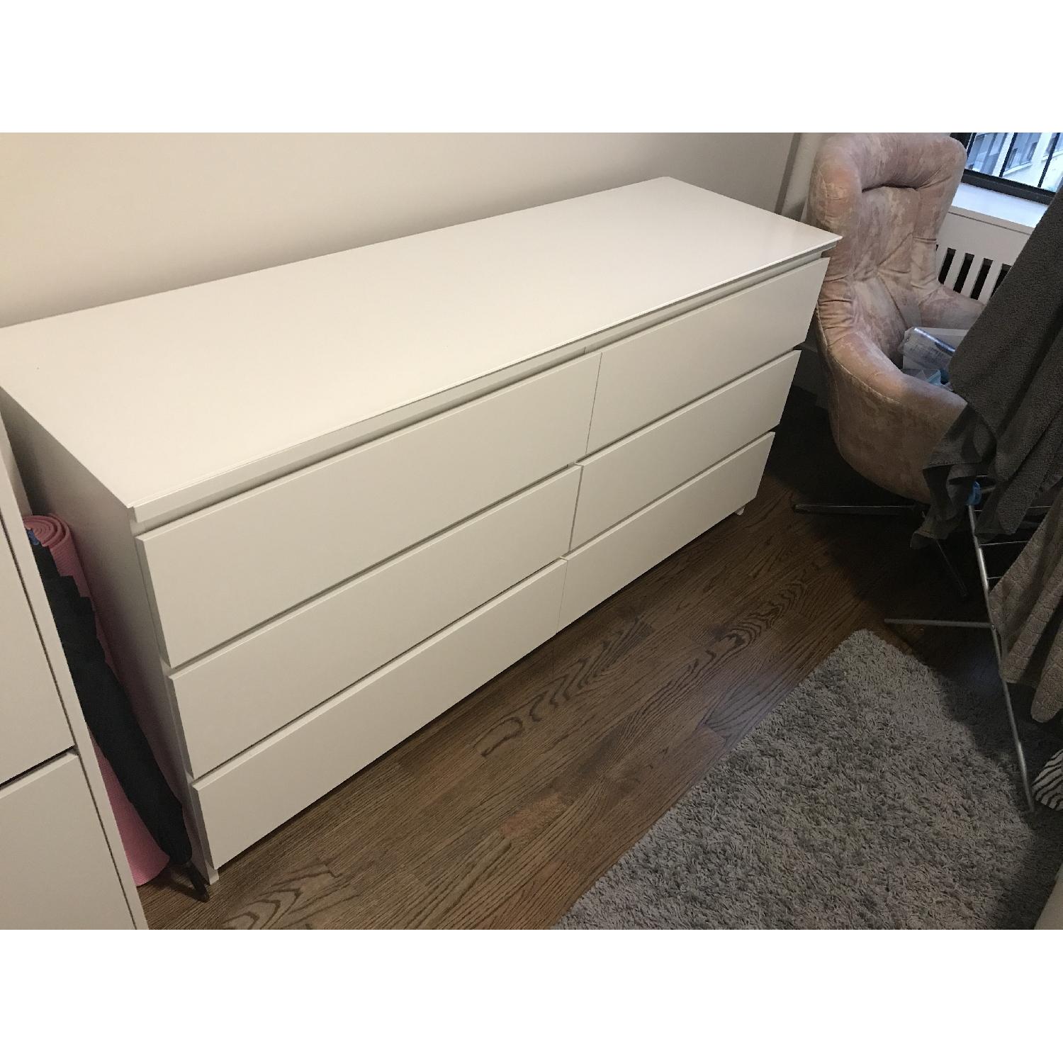 Ikea Malm 6 Drawer Double Dresser - image-3