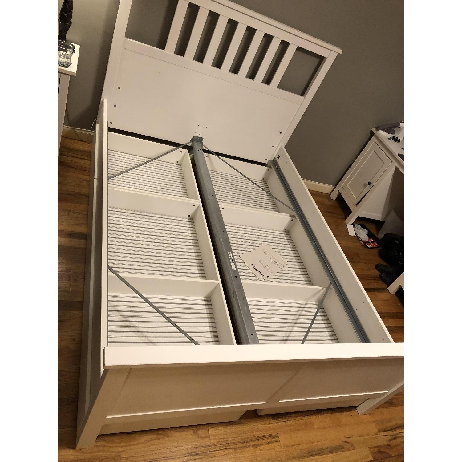 Ikea Hemnes Full Bed Frame w/ 4 Drawers - image-2
