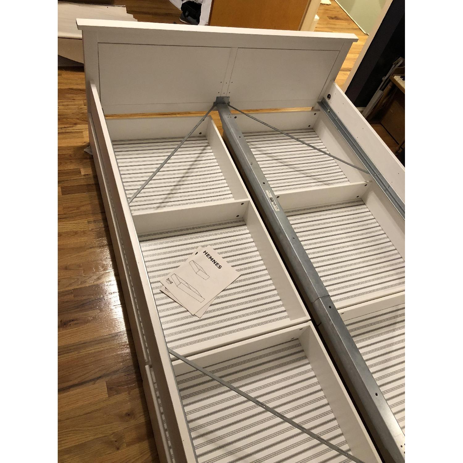 Ikea Hemnes Full Bed Frame w/ 4 Drawers - image-3
