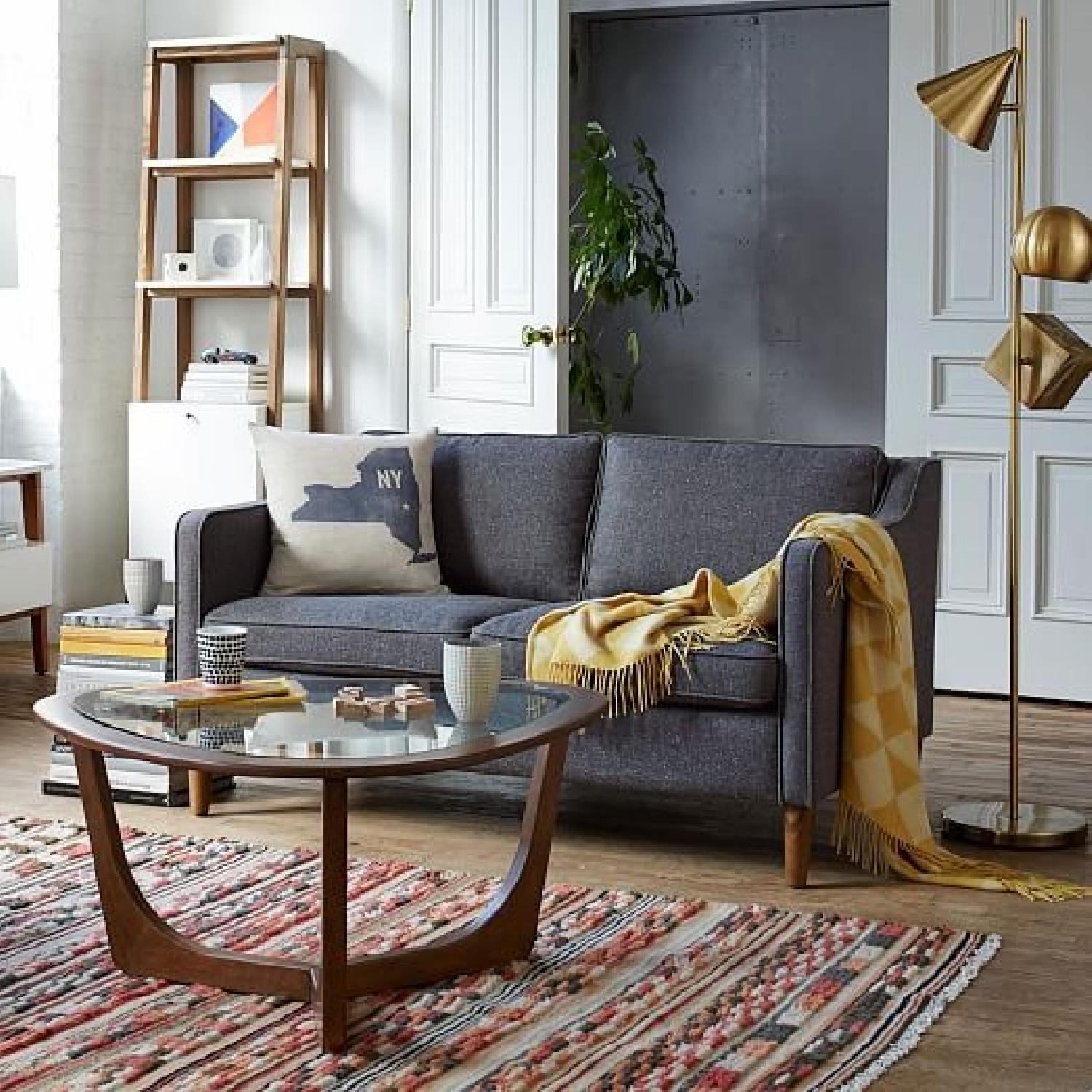 West Elm Mid Century Floating Glass Coffee Table - image-9