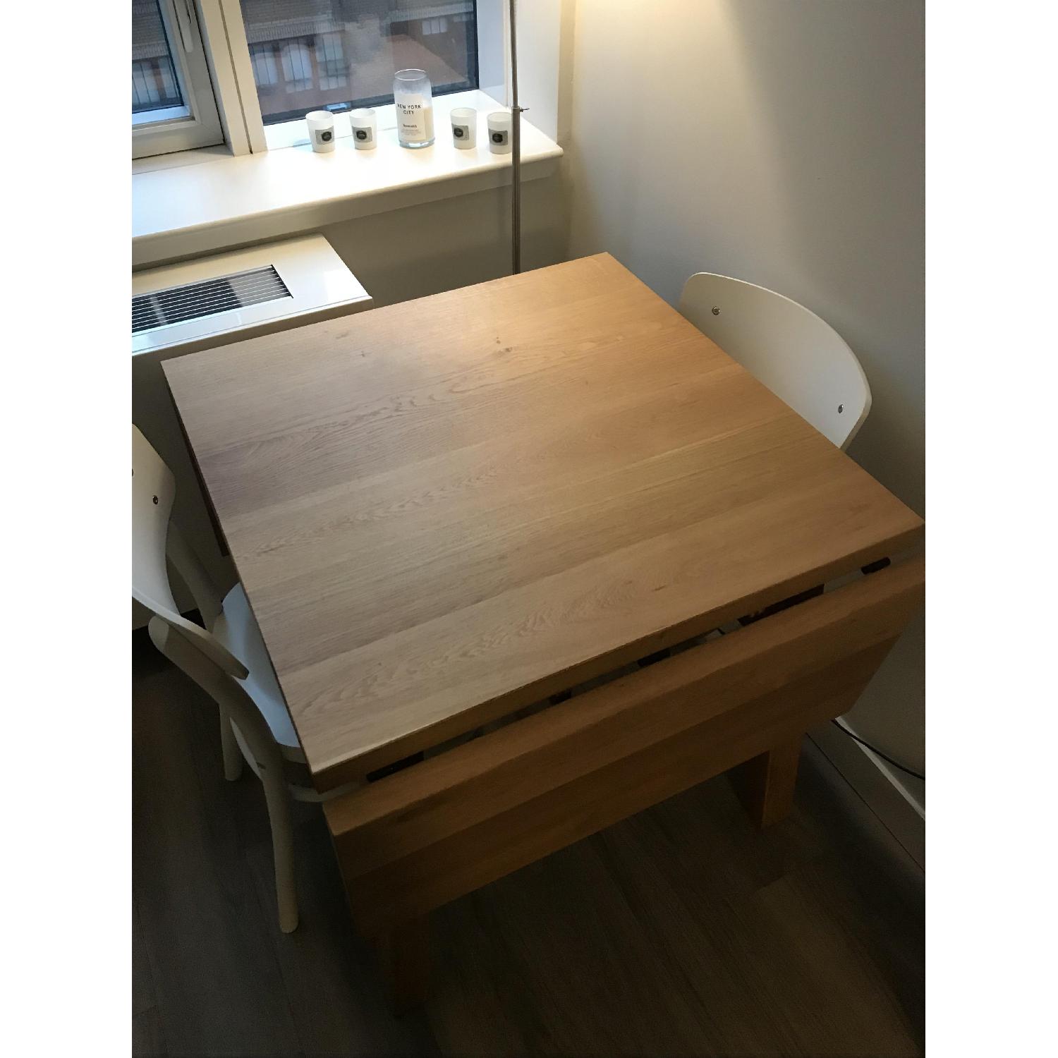 Ikea Mockelby Drop-Leaf Dining Table - image-2
