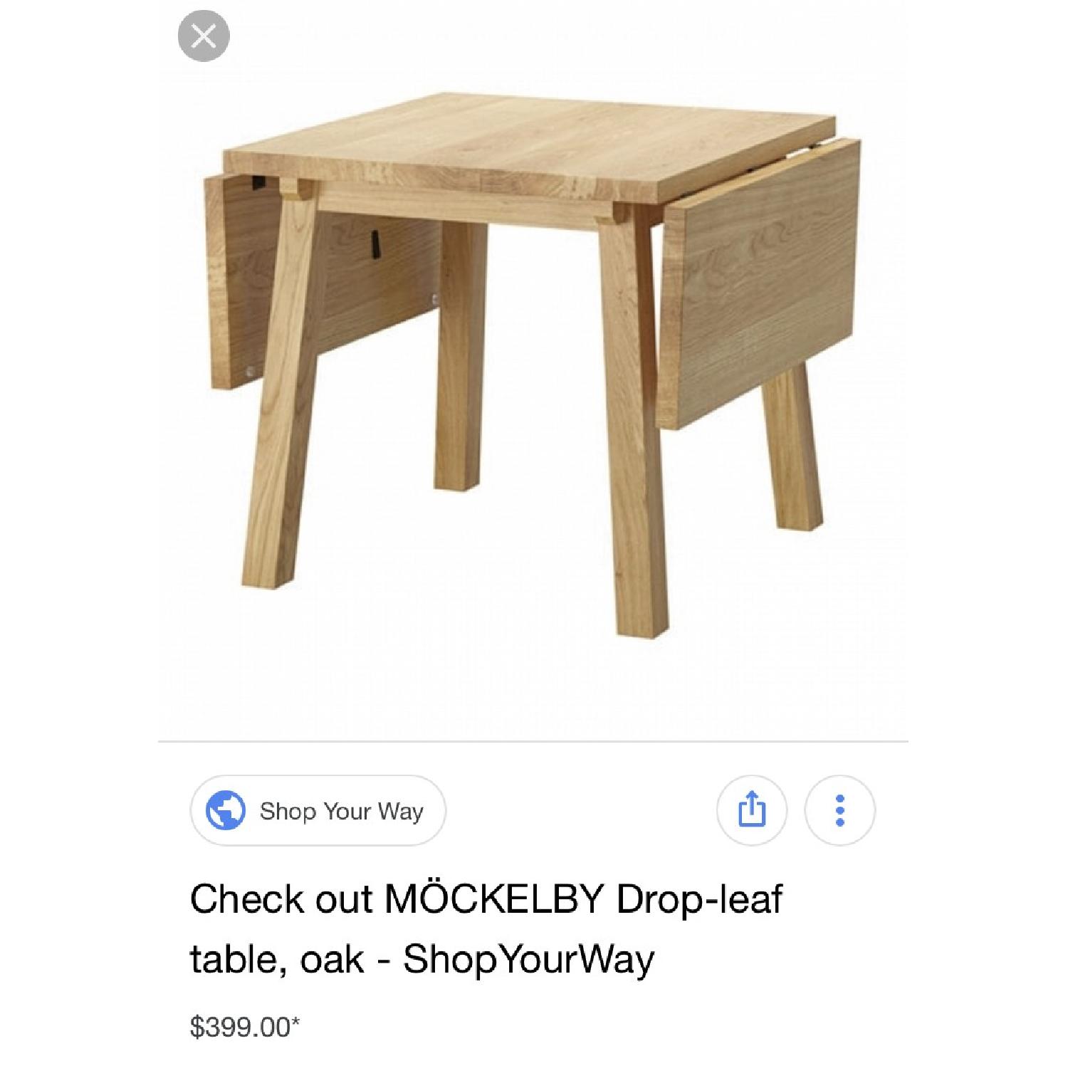 Ikea Mockelby Drop-Leaf Dining Table - image-9