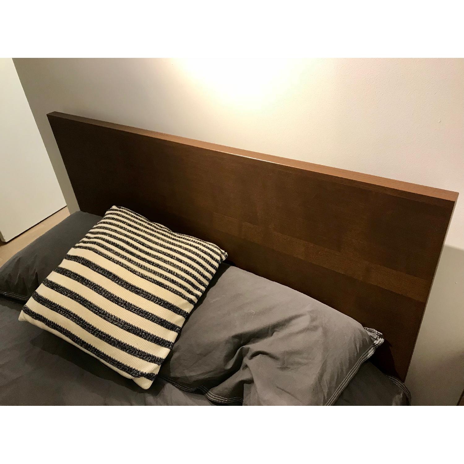 Ikea Malm Bed Frame w/ Headboard & 2 Storage Drawers - image-5