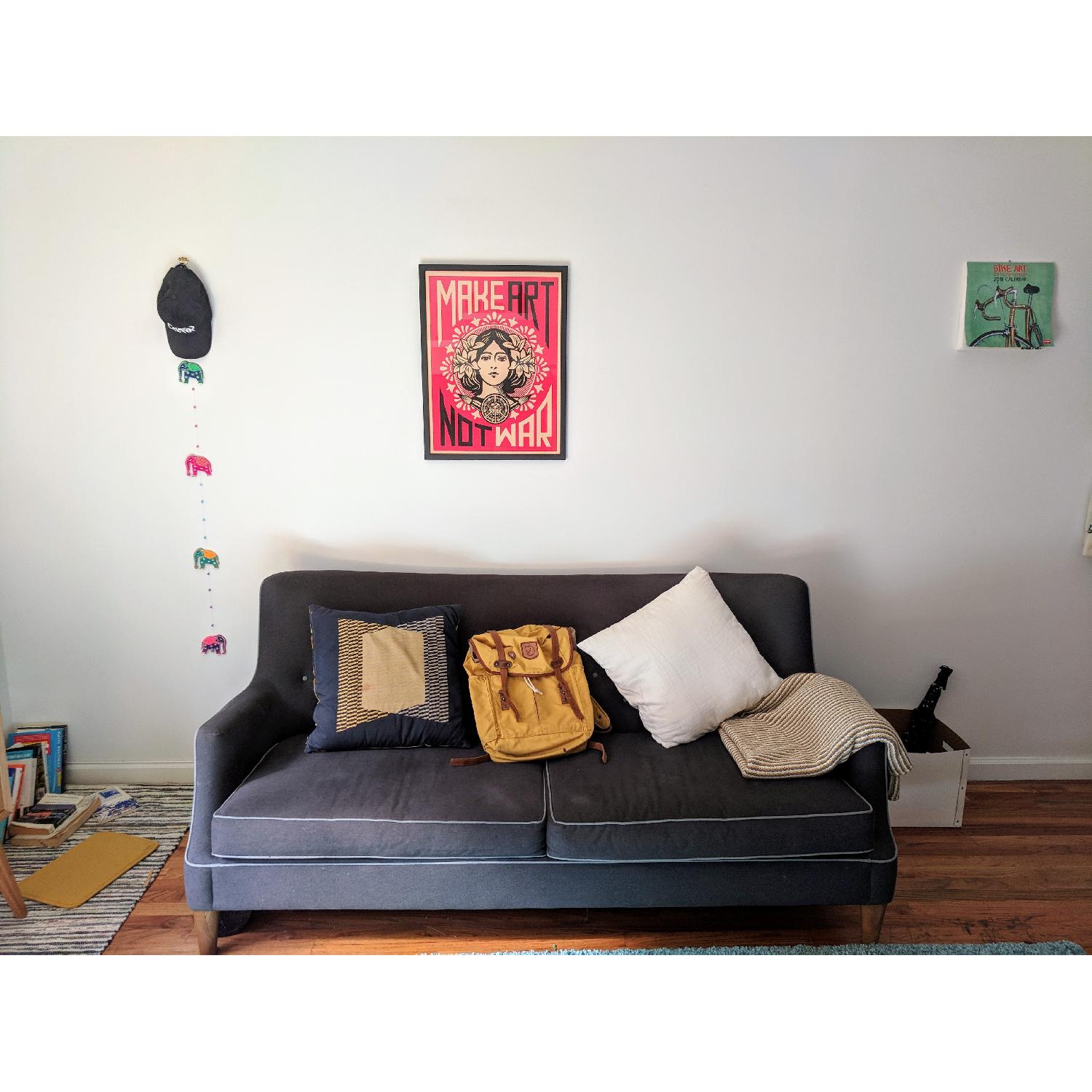 West Elm Mid Century Modern Style Sofa - image-4