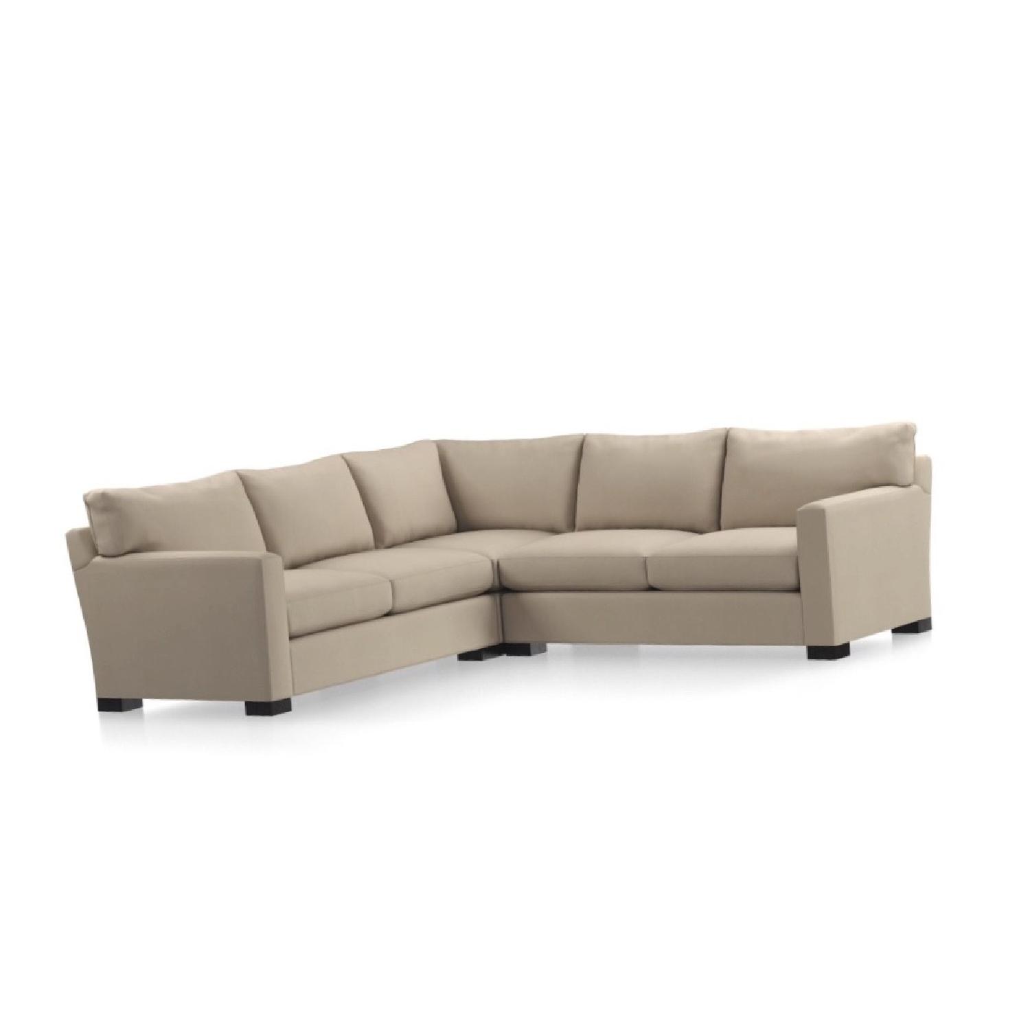 Crate & Barrel Axis II 2-Piece Sectional Sofa in Camel - image-0