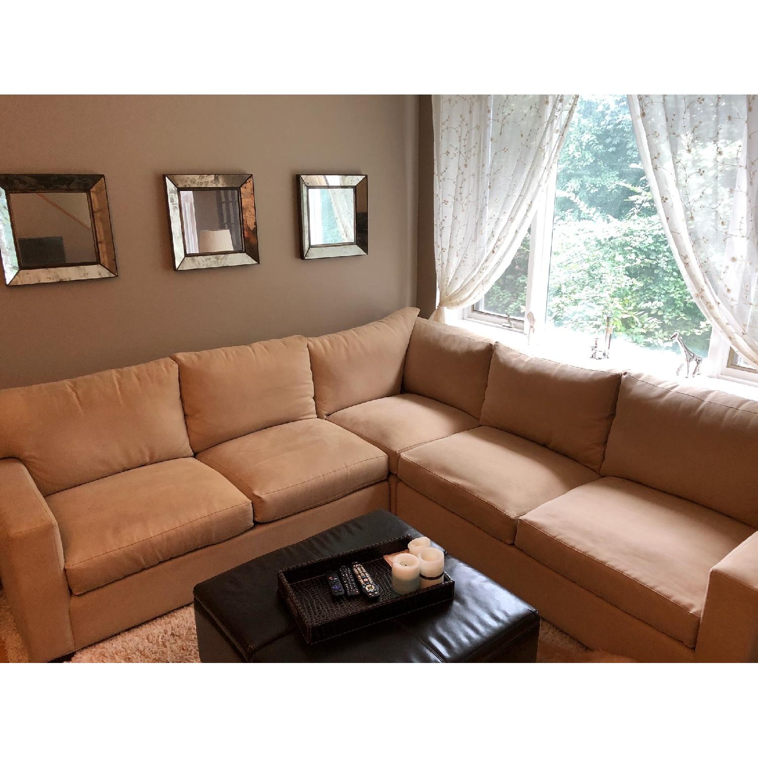 Crate & Barrel Axis II 2-Piece Sectional Sofa in Camel - image-4