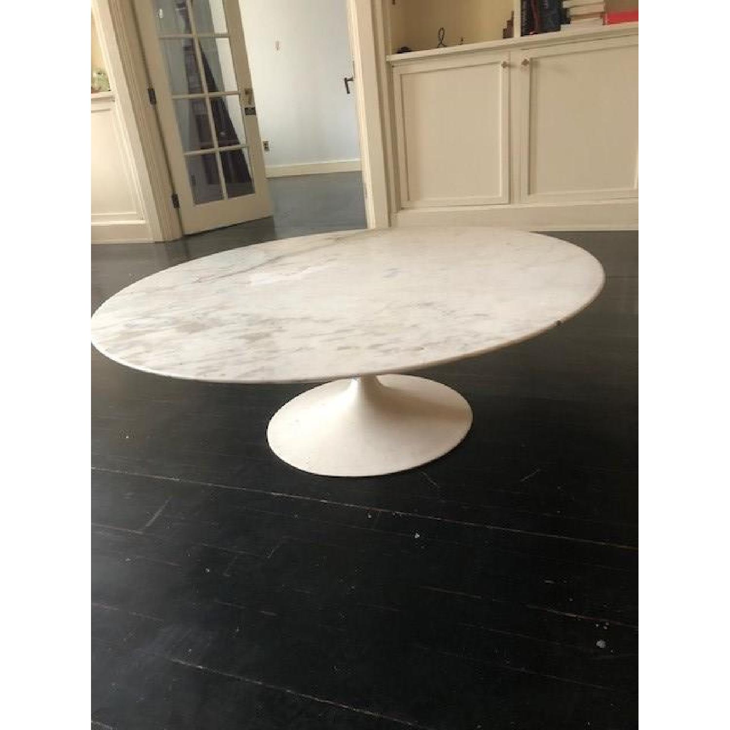 Knoll Saarinen Marble Round Coffee Table - image-1