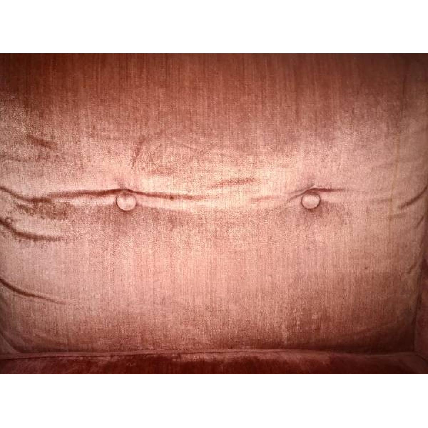 1920s Antique Pink Velvet Sofa - image-3