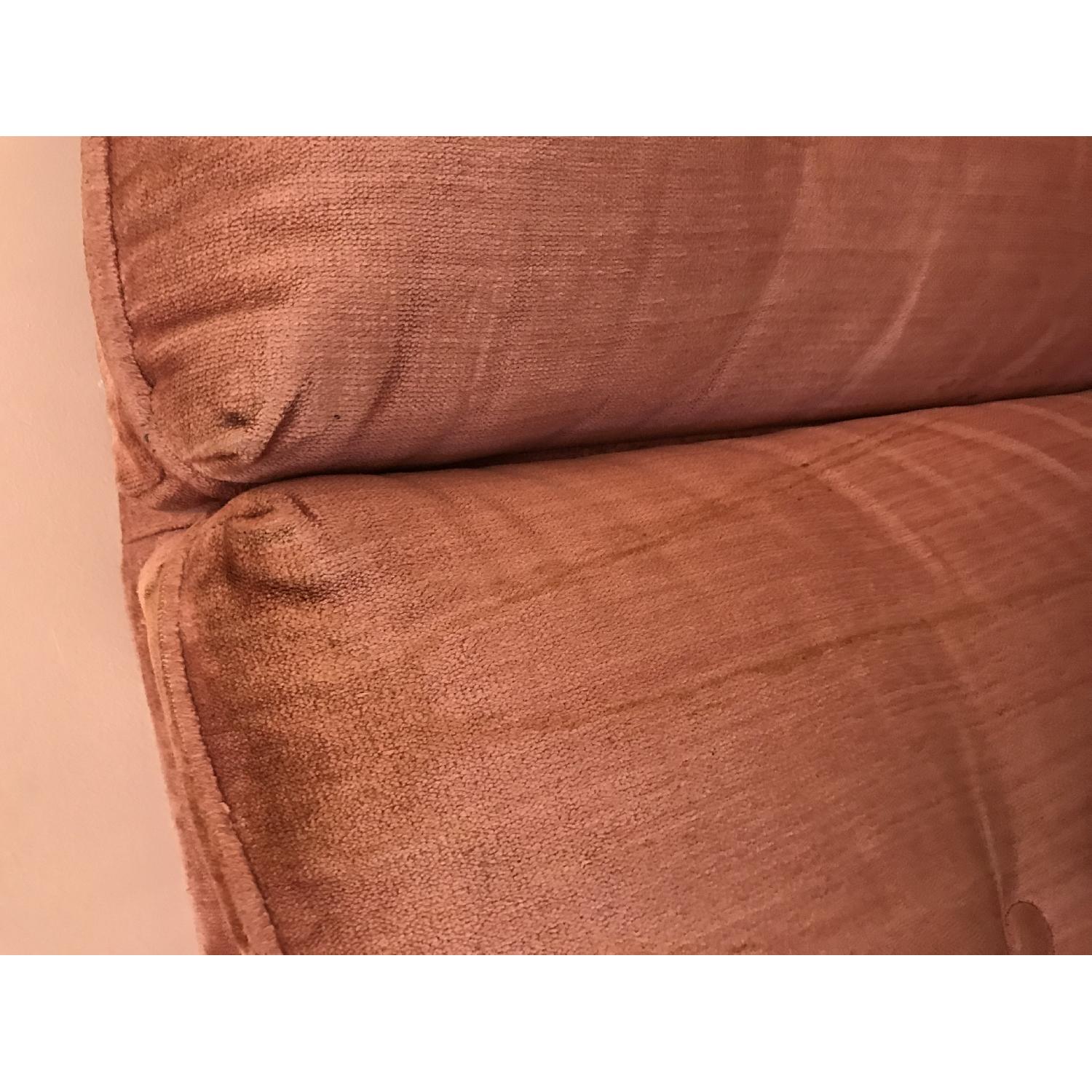 1920s Antique Pink Velvet Sofa - image-4