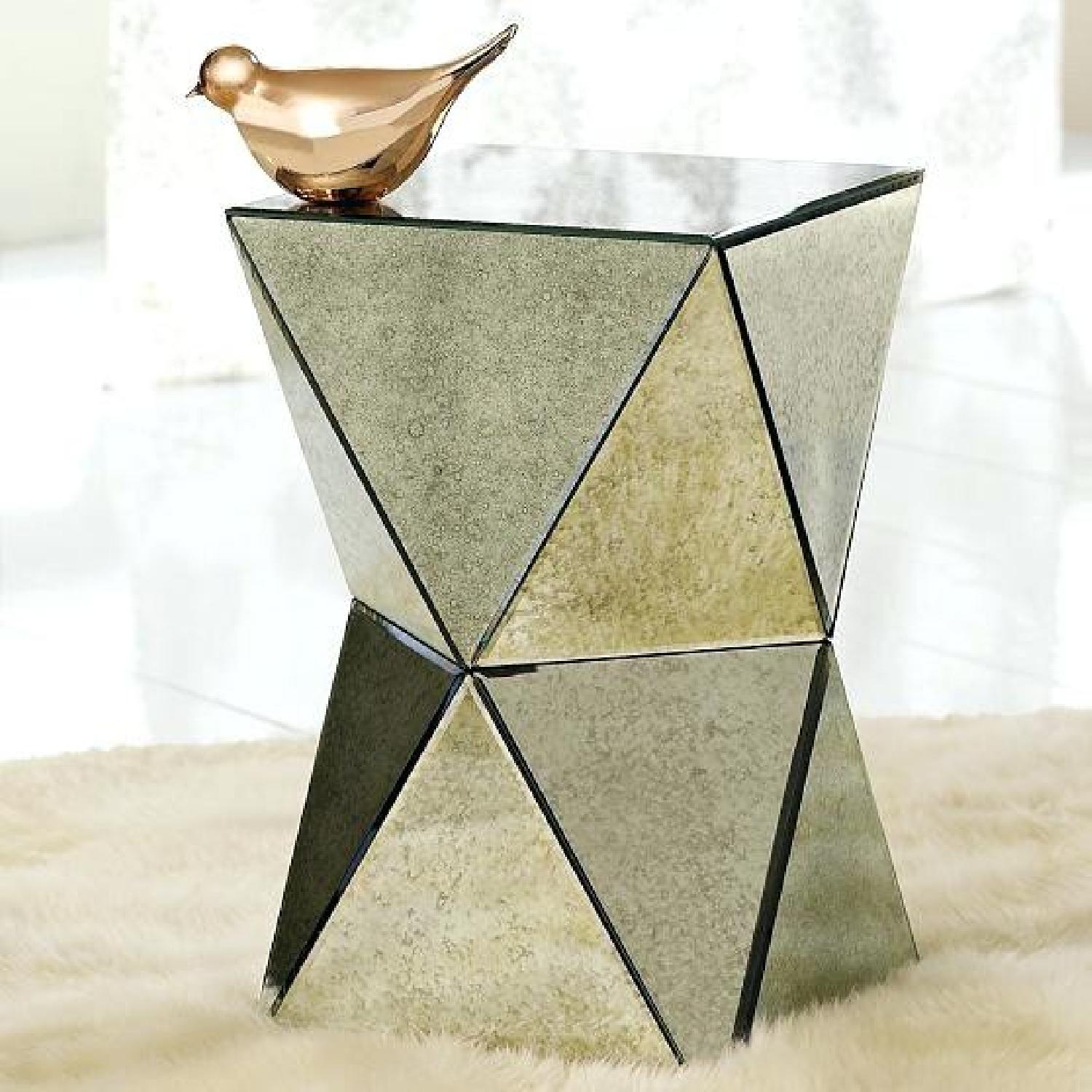 West Elm Faceted Mirror Side Table - image-3