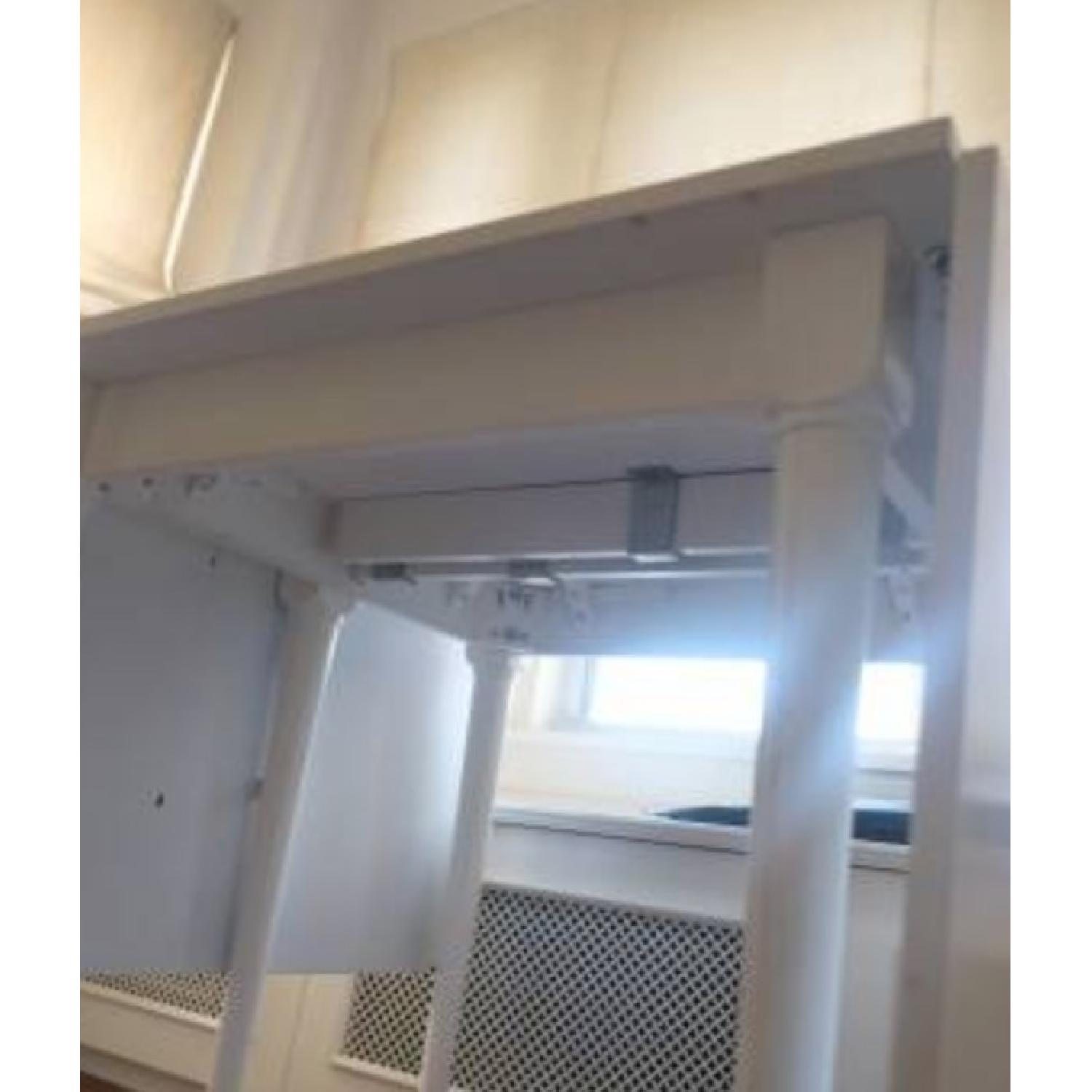 White Drop-Leaf Dining Table - image-8