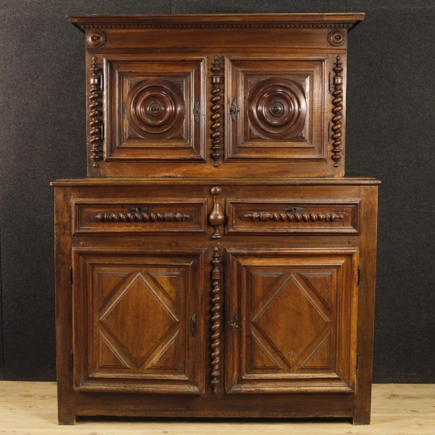 18th Century French Louis XIII Style Double Body Cupboard - image-3