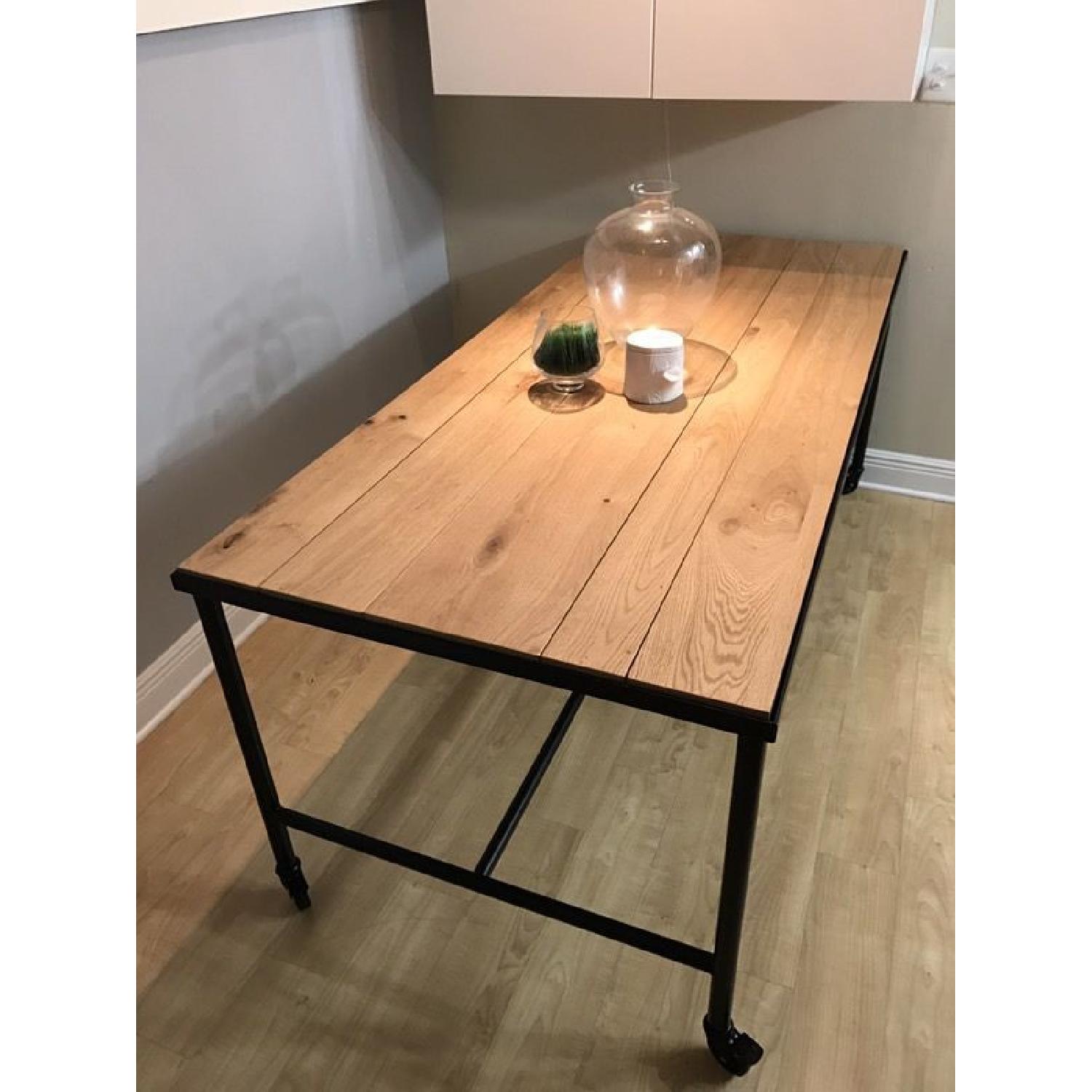 Ikea Malmberget Rolling Dining Table AptDeco