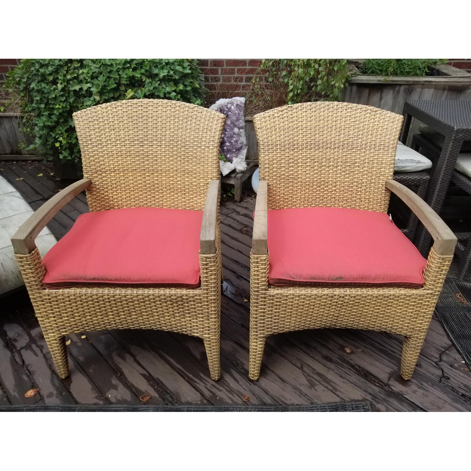 Gloster Plantation Outdoor Dining Armchairs - image-3